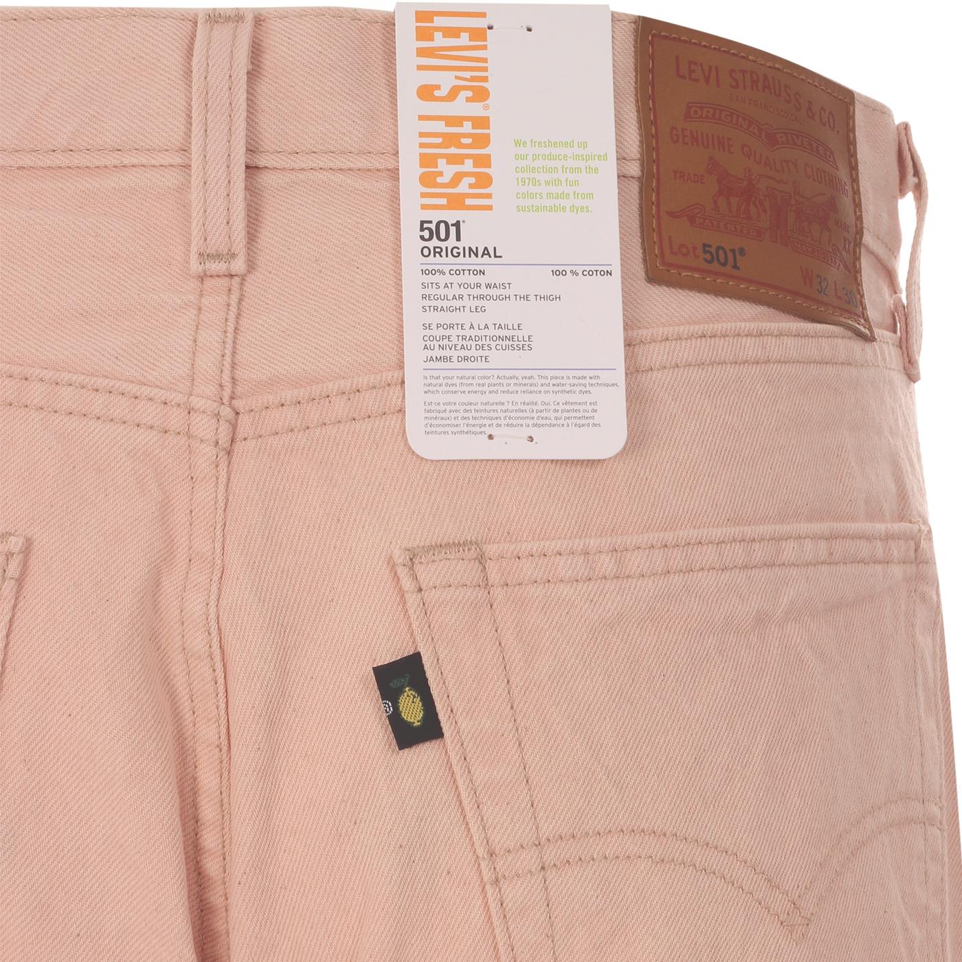 LEVI'S 501 Fresh Sustainable Dye Denim Jeans Loquat Ntrls