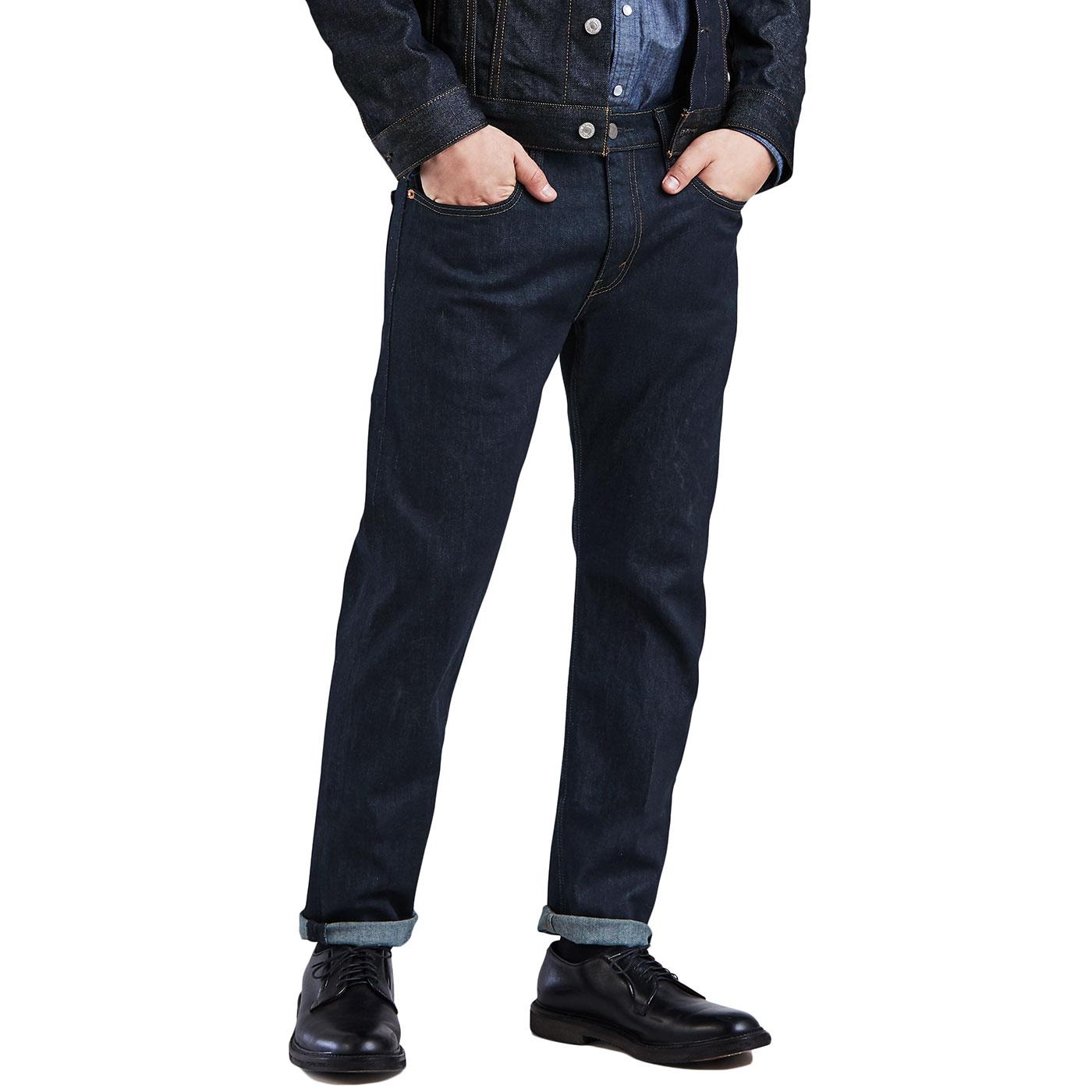 LEVI'S 502 Regular Taper Mod Denim Jeans Midnight Carbon