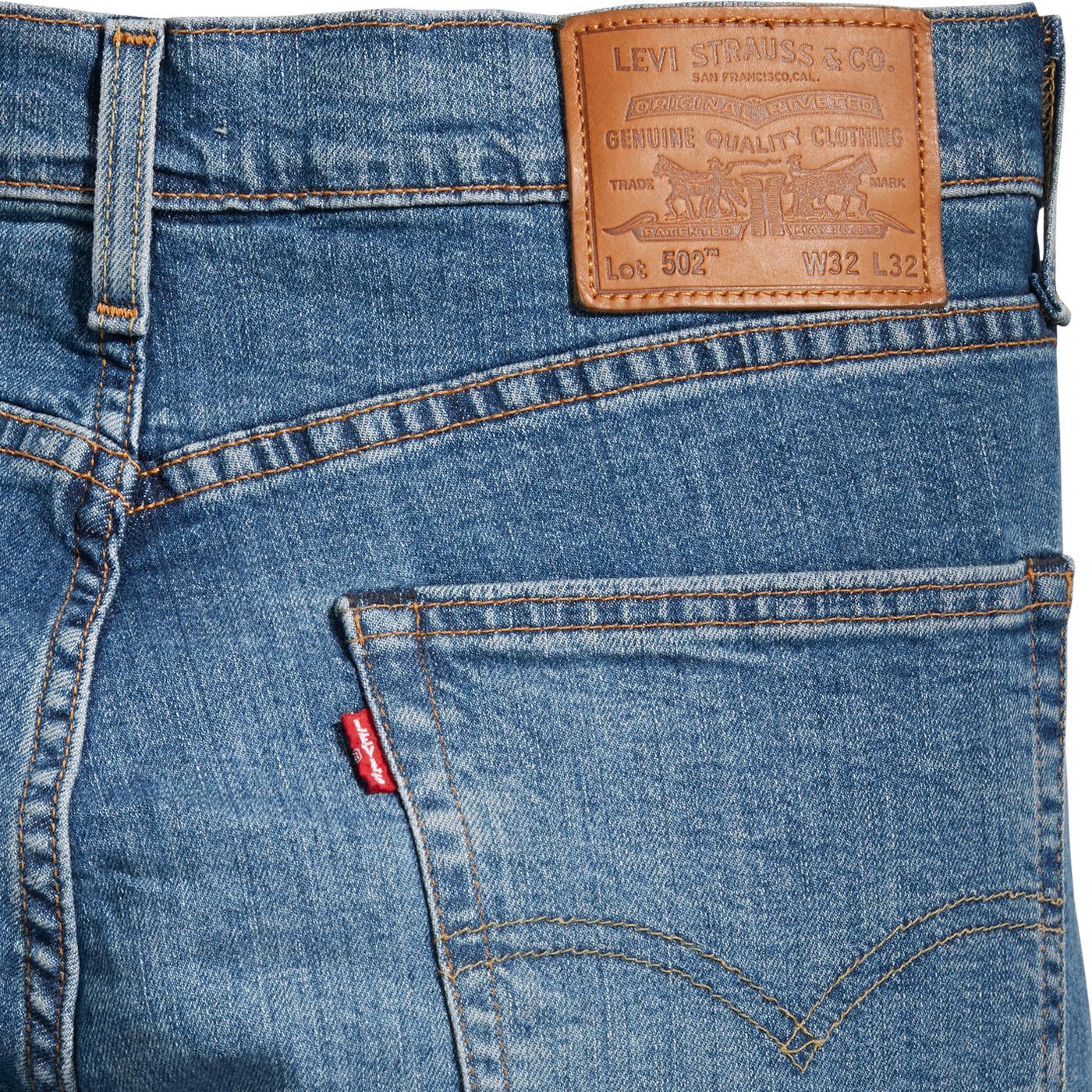 LEVI'S 502 Men's Retro Mod Regular Taper Jeans Wagu Puddle