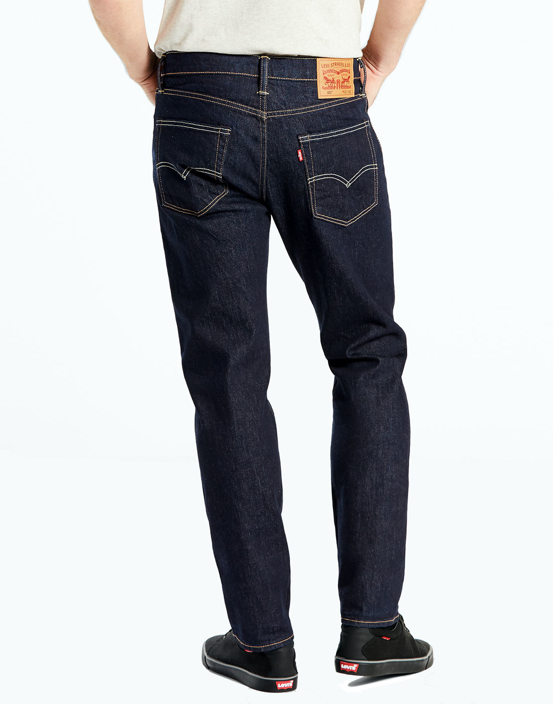 LEVI'S® 502 Retro Mod Regular Tapered Jeans in Rinse Denim.