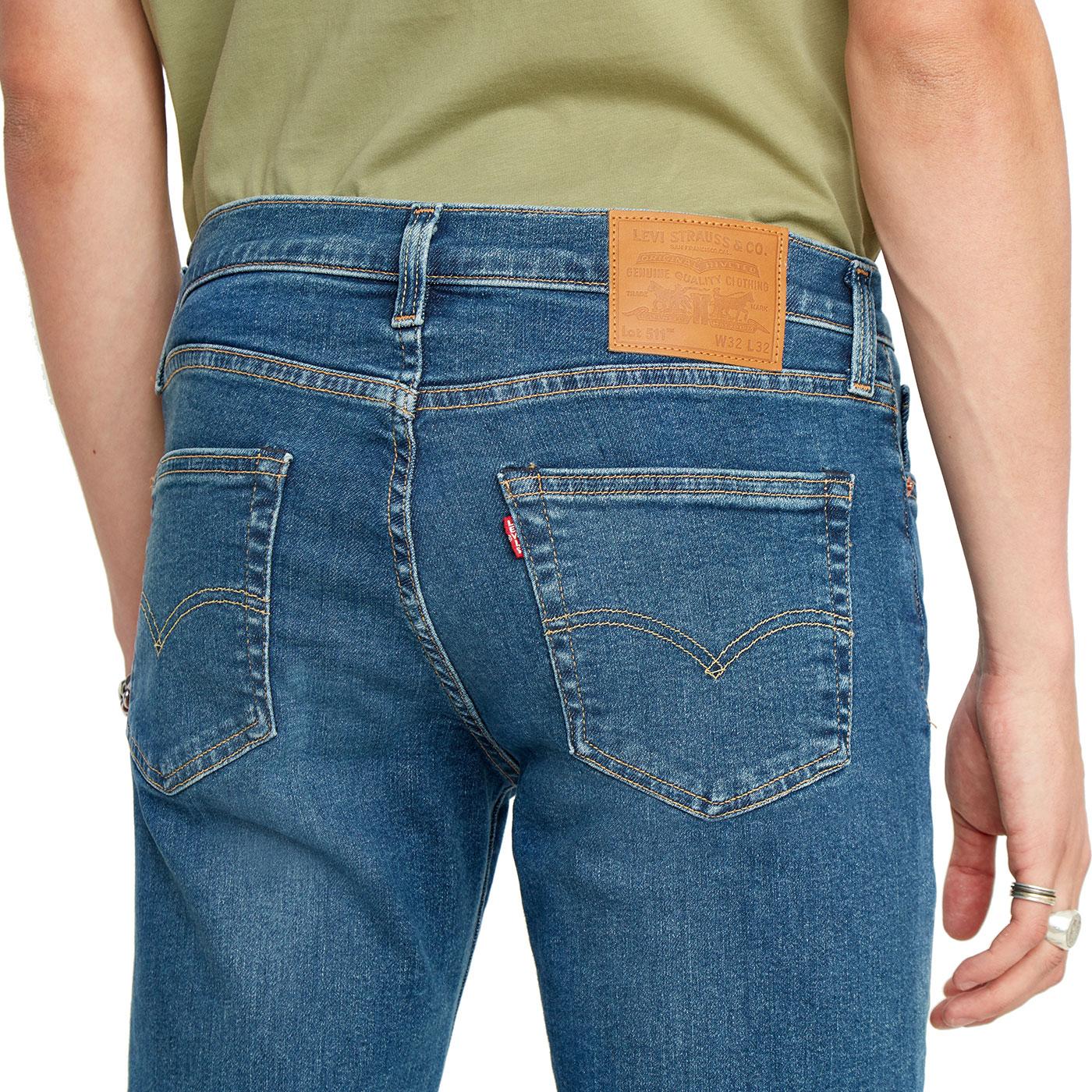 LEVI'S 511 Flex Slim Stretch Denim Jeans in Cedar Nest Adv