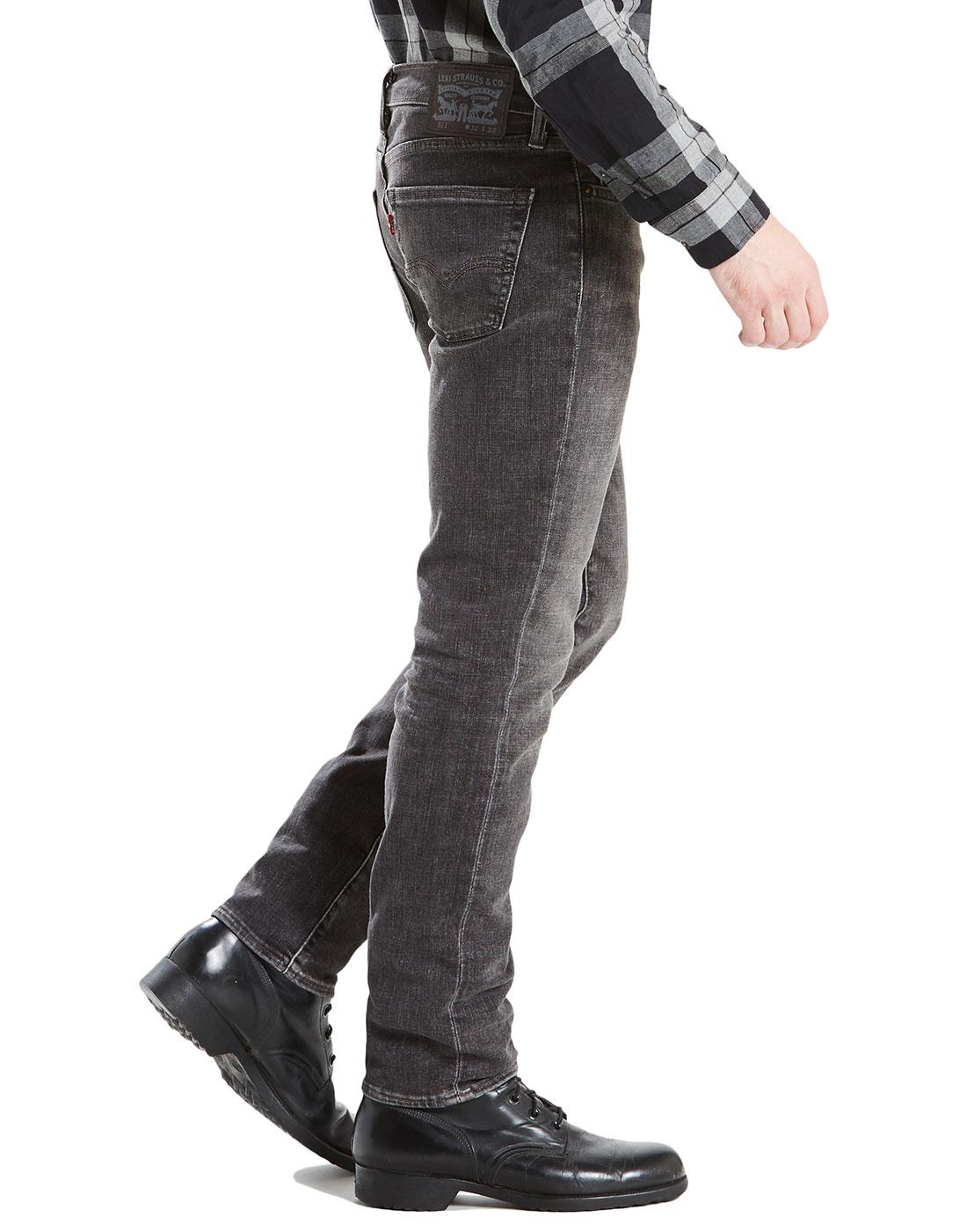levi's 511 distressed slim jeans