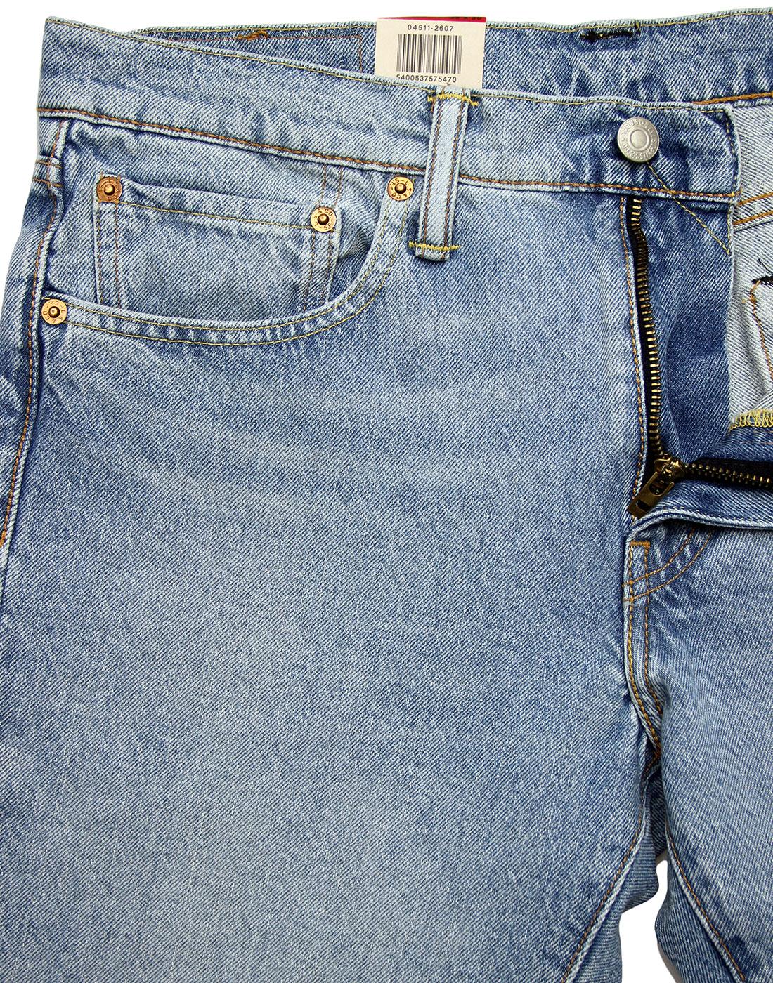 LEVI'S 511 Retro Warp Stretch Denim Jeans in Ocean Parkway