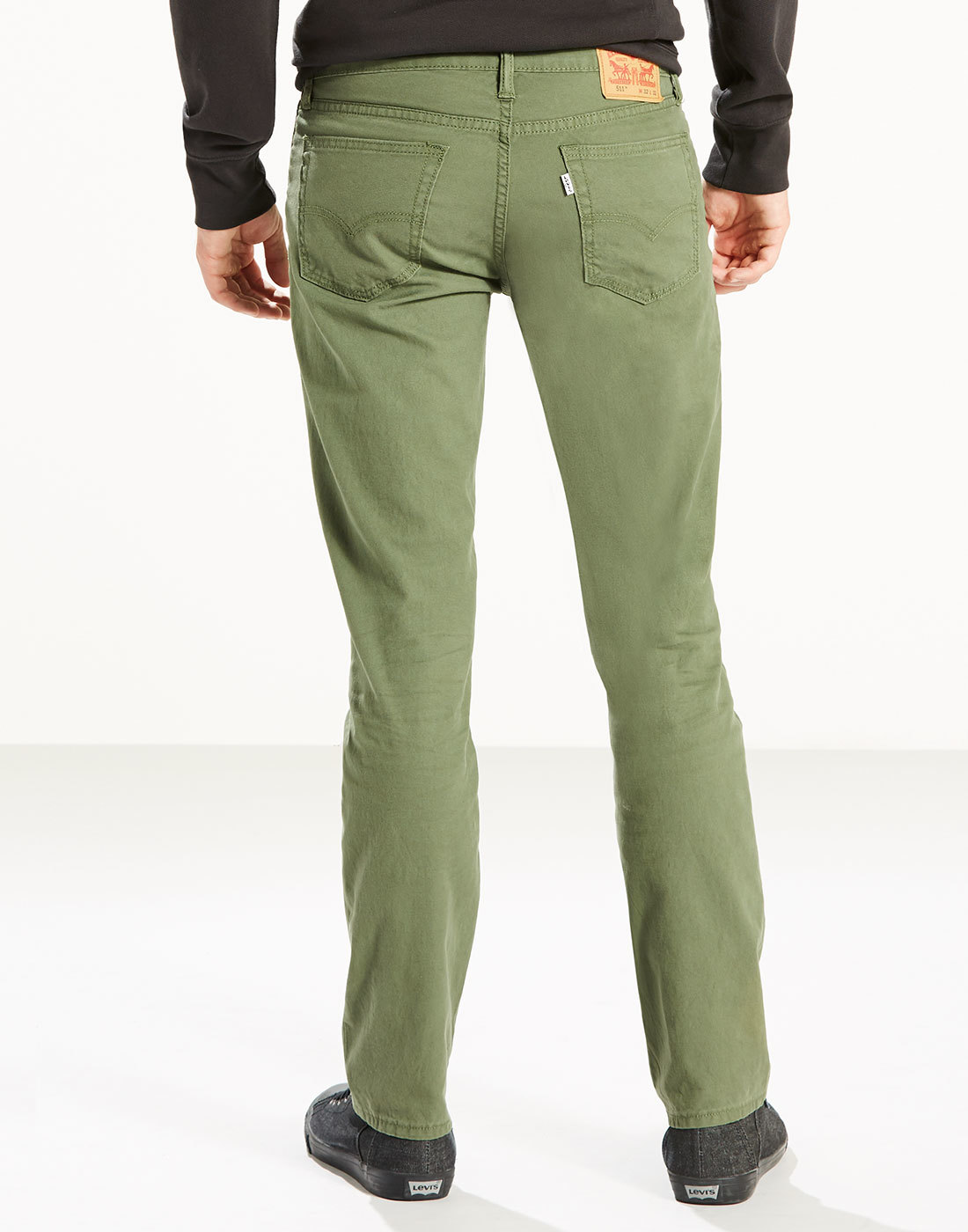 LEVI'S® 511 Men's Retro Mod Linen Mix Slim Fit Jeans Meadow Moss