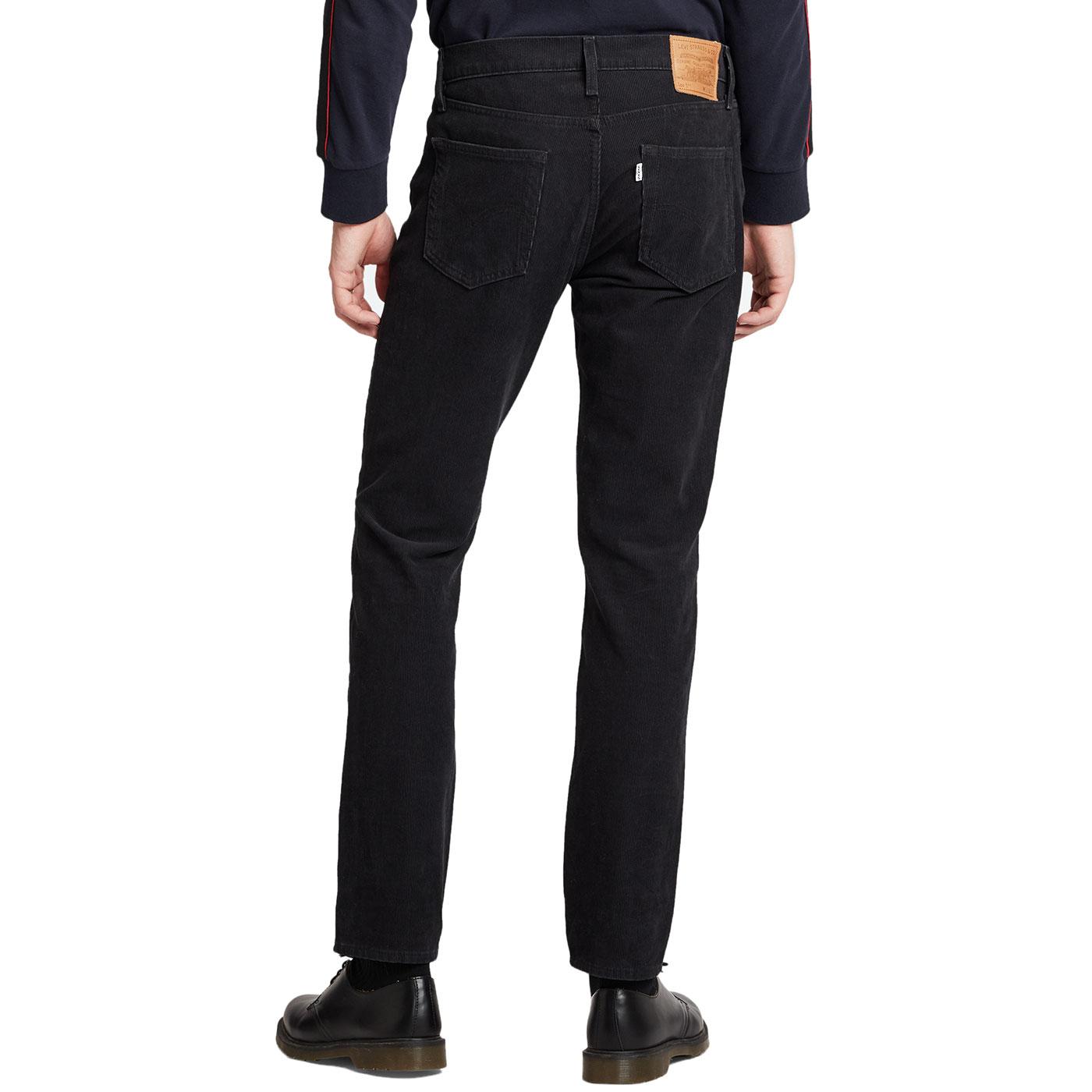 Levis 511 Mens Retro Mod Slim Corduroy Jeans In Caviar 9702