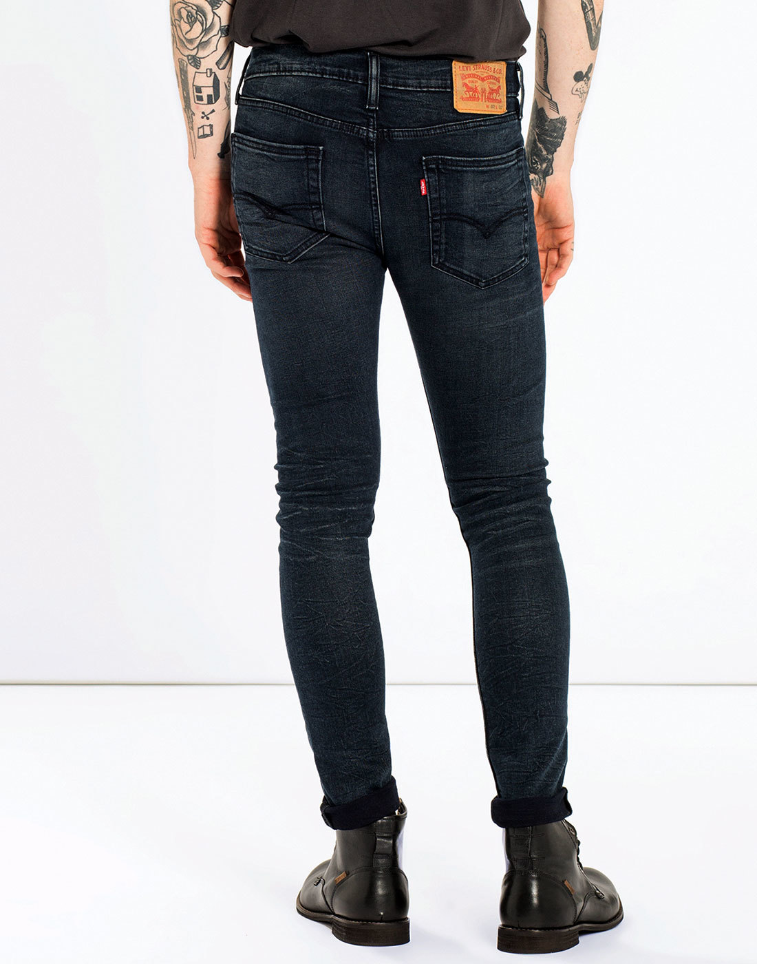 LEVI'S® 519 Retro Mod Extreme Skinny Fit Denim Jeans in Sharkley