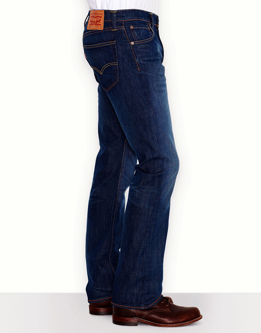 Levi S® 527 Retro Mens Slim Boot Cut Denim Jeans In Festival Rain
