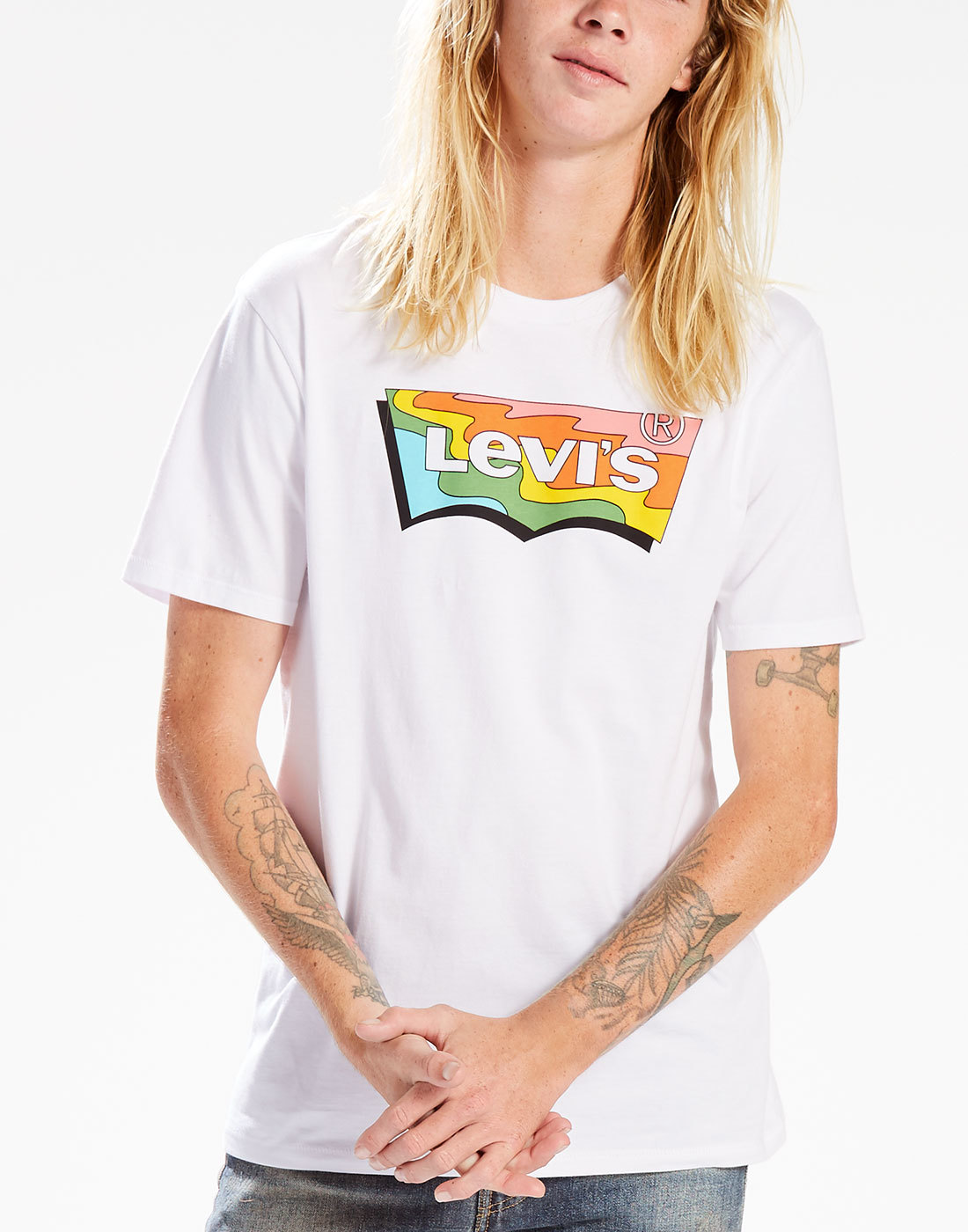 levis shirt rainbow