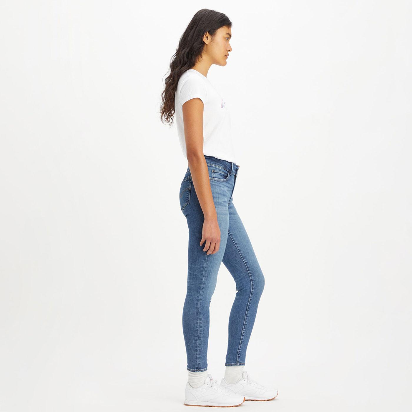 LEVI'S® 711™ Double Button Retro Skinny Jeans in Blue Wave