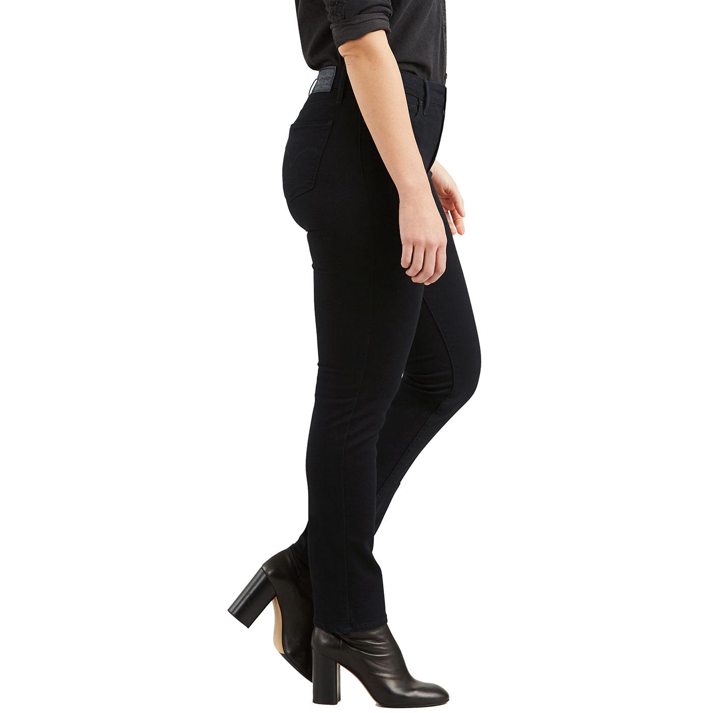 LEVI'S Women's 712 Slim Leg Mid Rise Jeans - Black Sheep