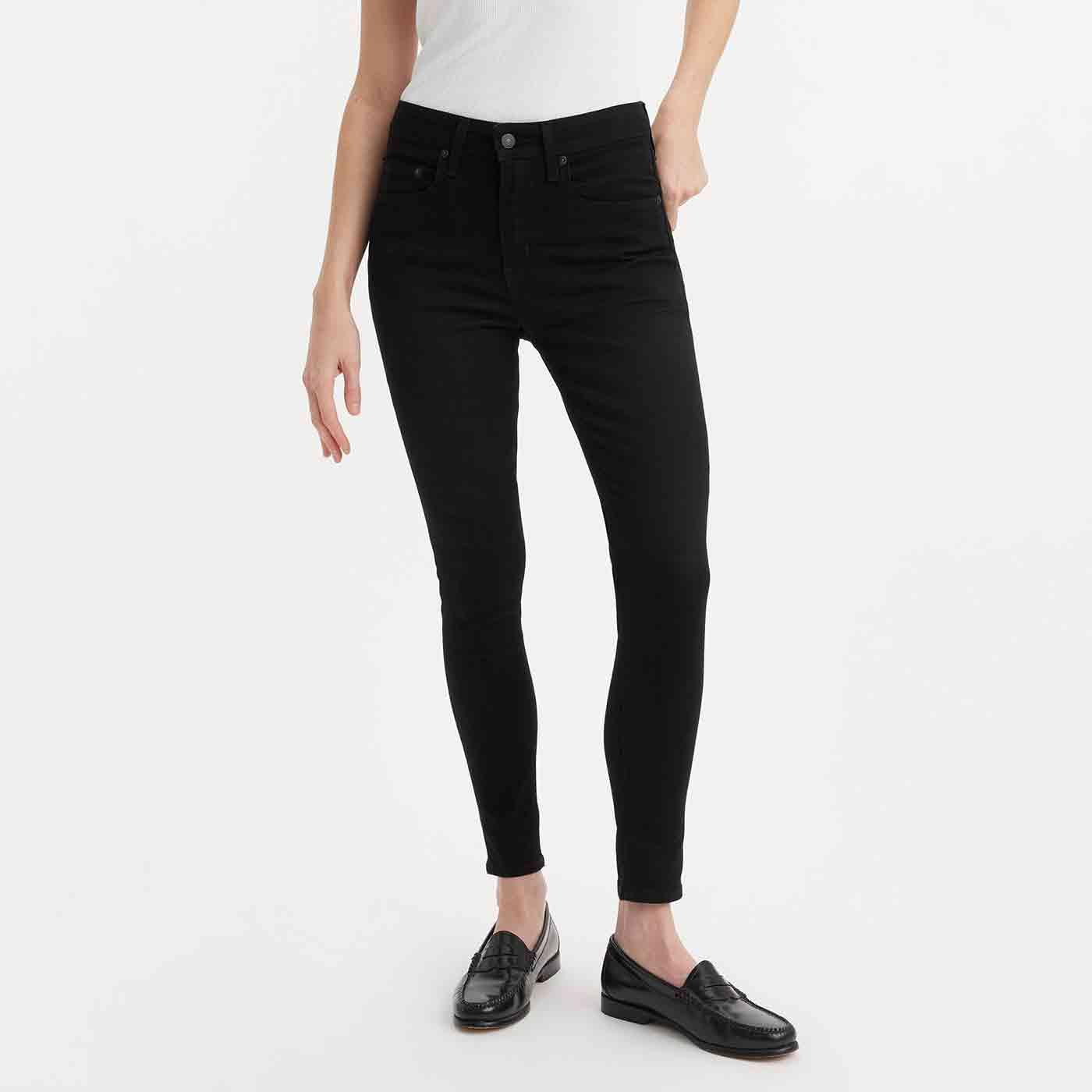 Levi Women s 721 High Rise Skinny Jeans Black Midnight Gaze