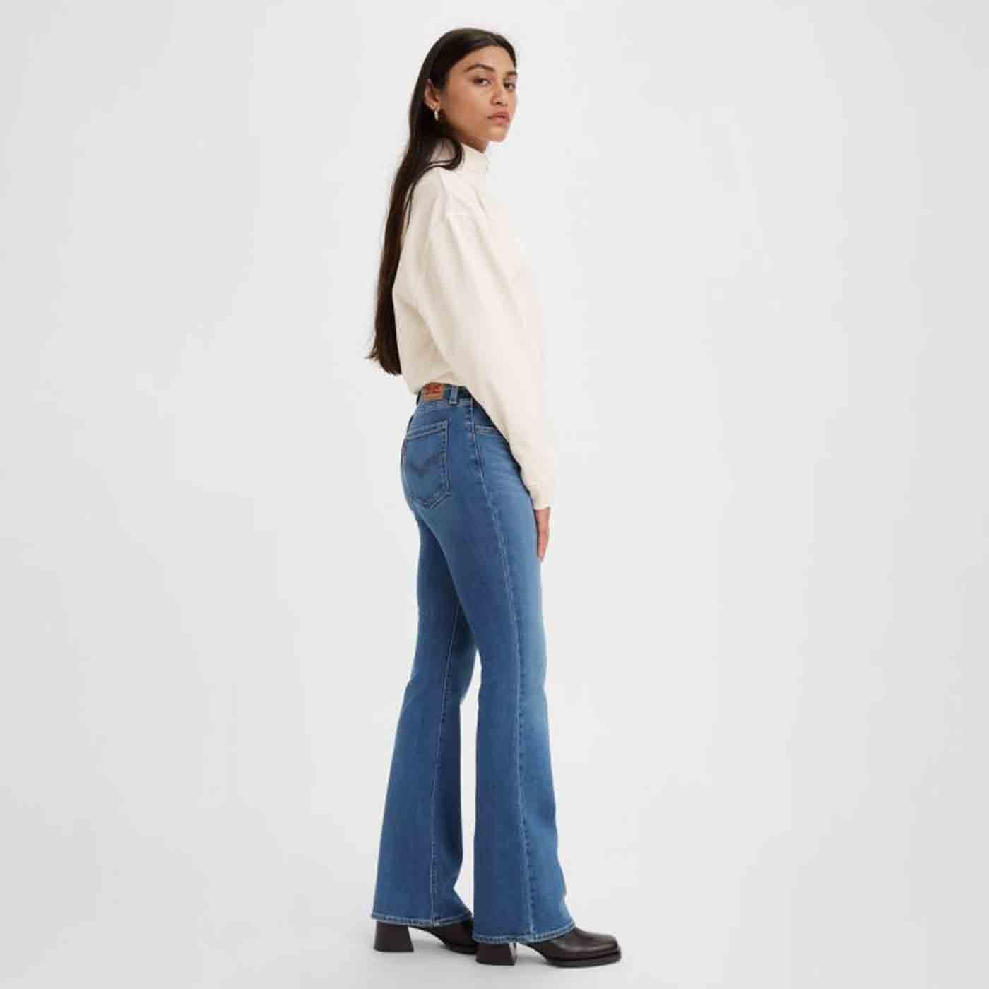 Levi® 726 70s Style High Rise Flares in Flare Up Indigo