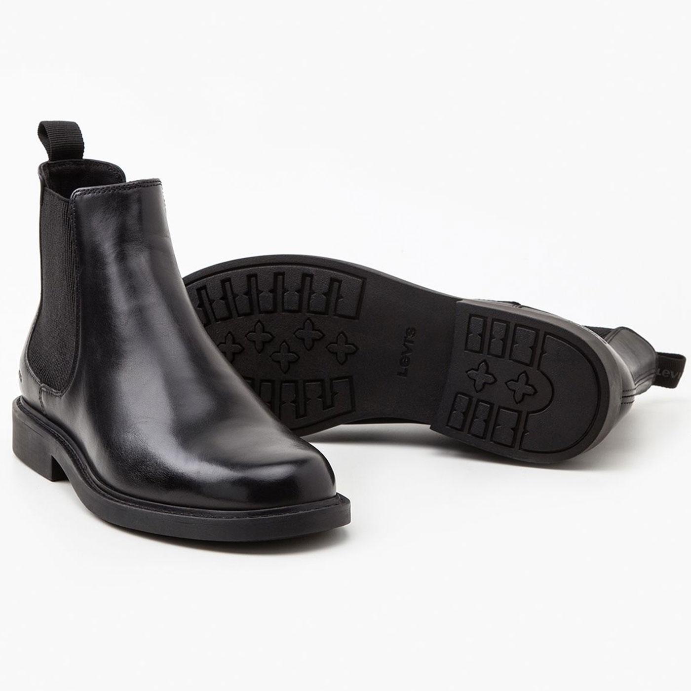 New Balance Hommes Levi's Amos Boots Homme Bottines En Cuir Véritable  Bottines Homme Cuir