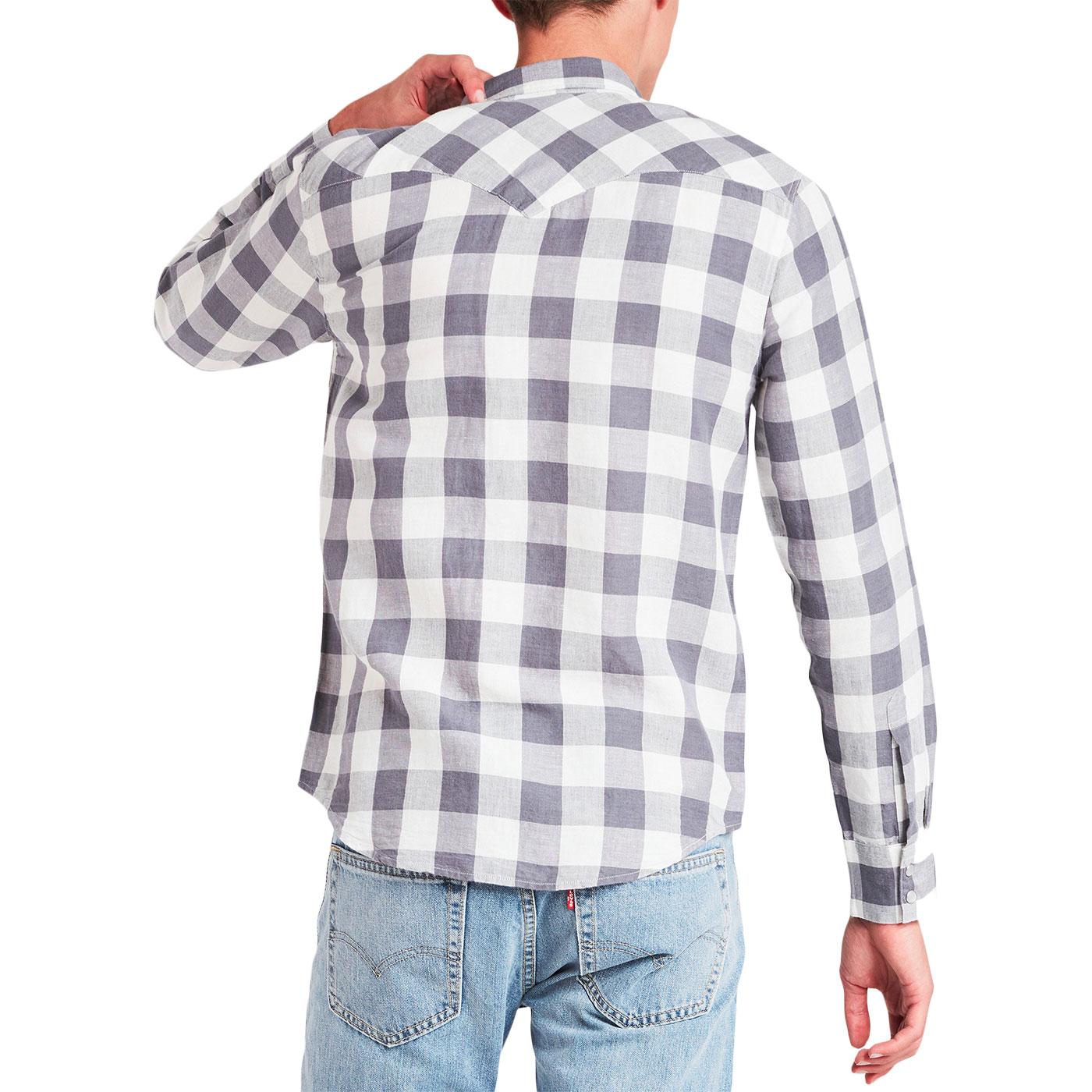 levi's barstow western shirt grey