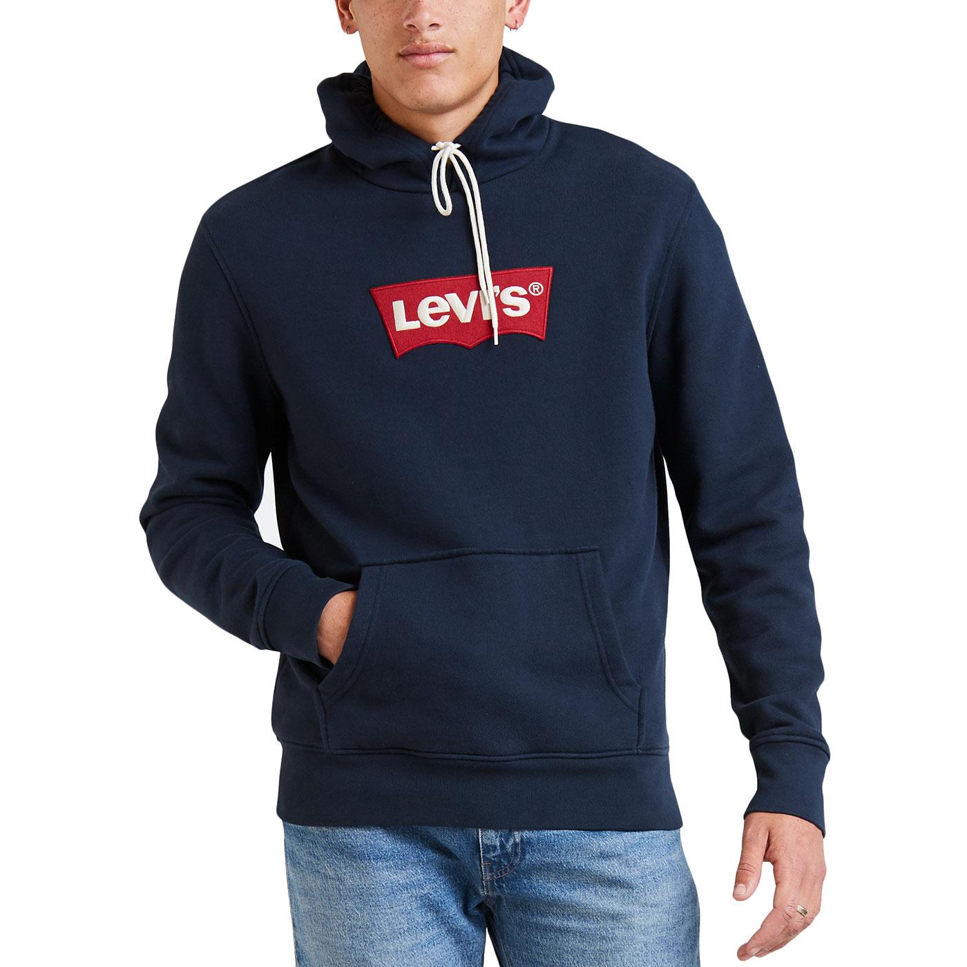 navy levis hoodie