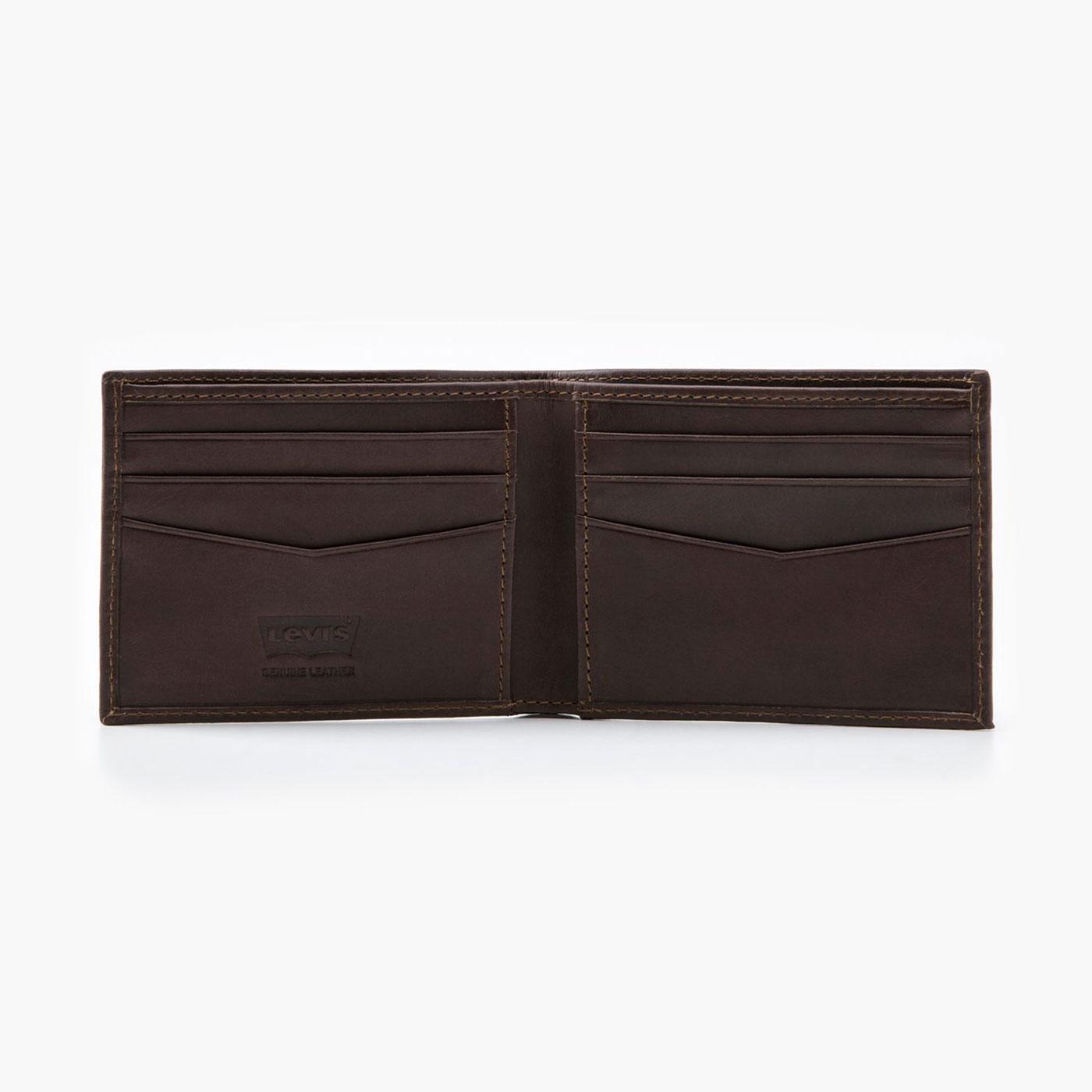 Levi's® Casuals Vintage Batwing Bifold Wallet dark Brown