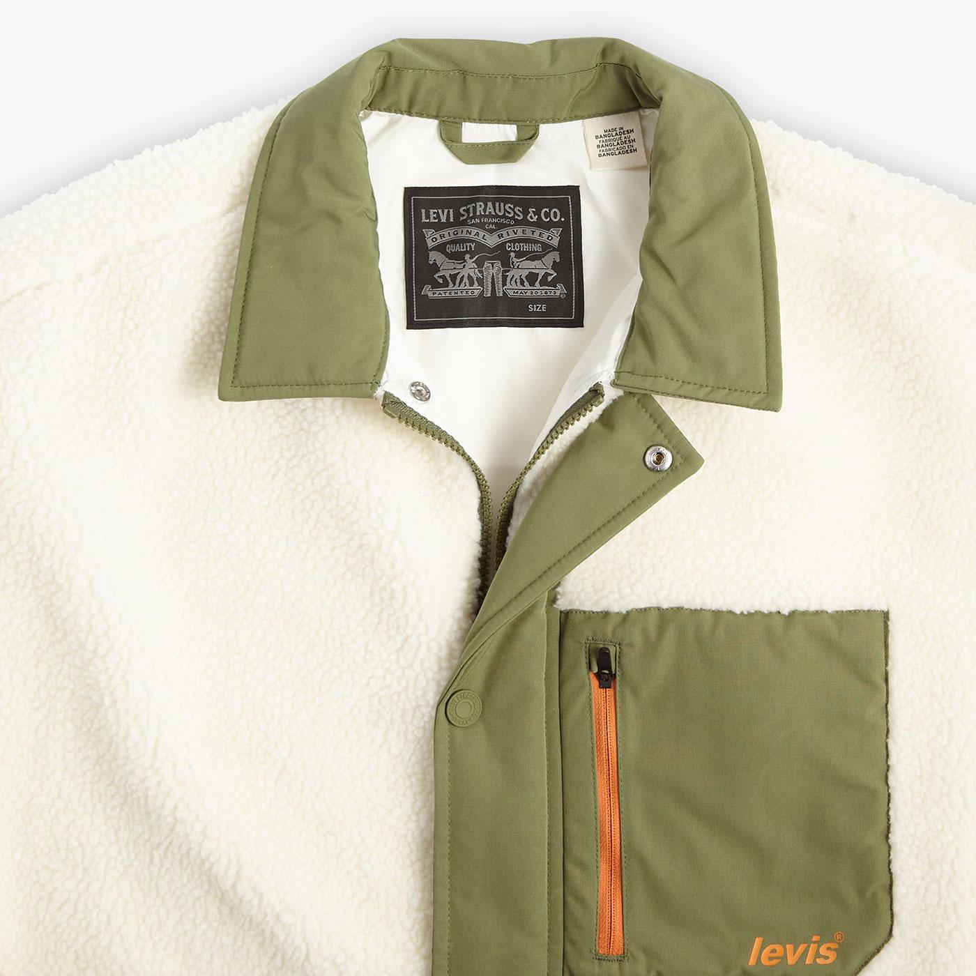 Levi fleece cheap jacket