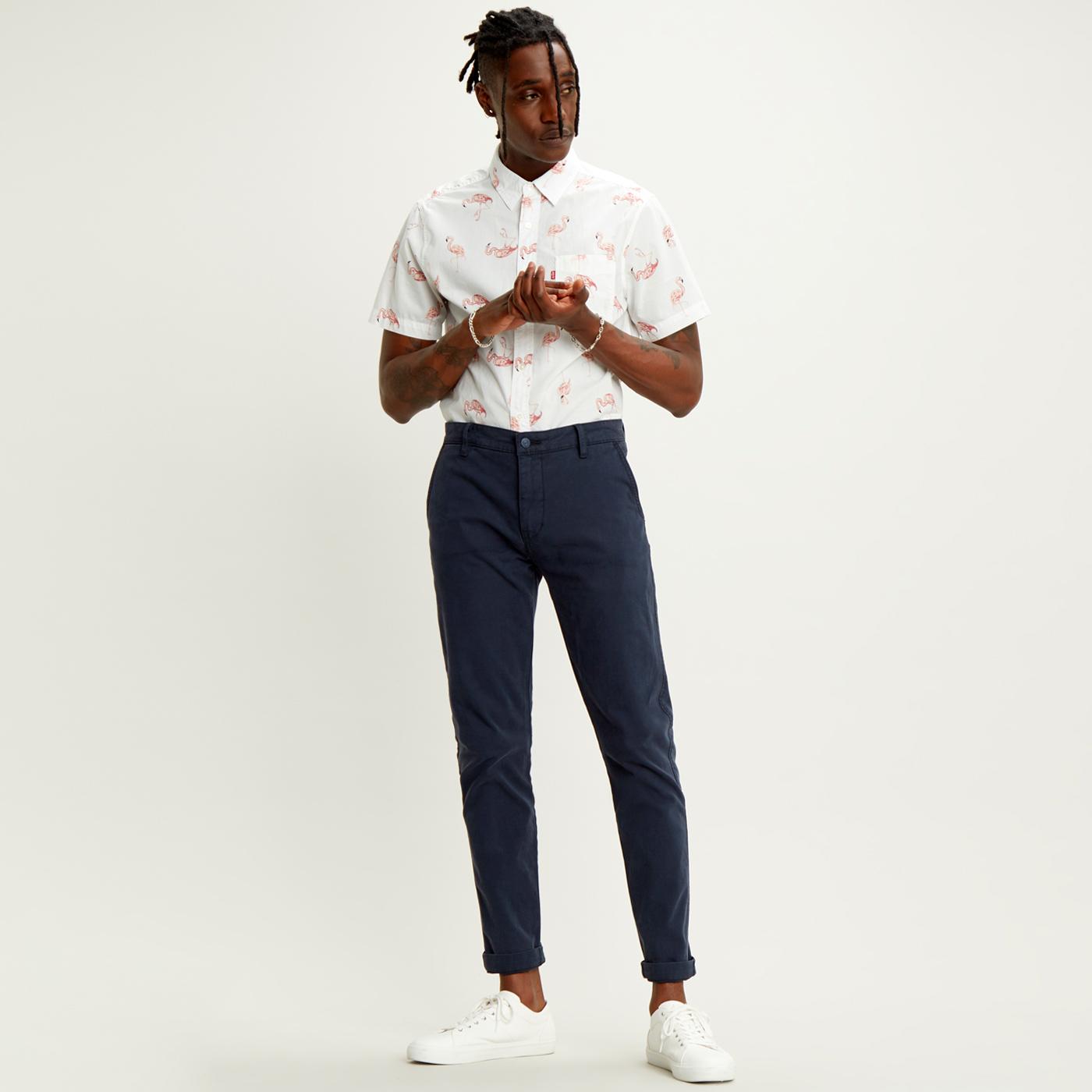 LEVI'S Men's Slim Taper XX Chino II Trousers in Baltic Navy