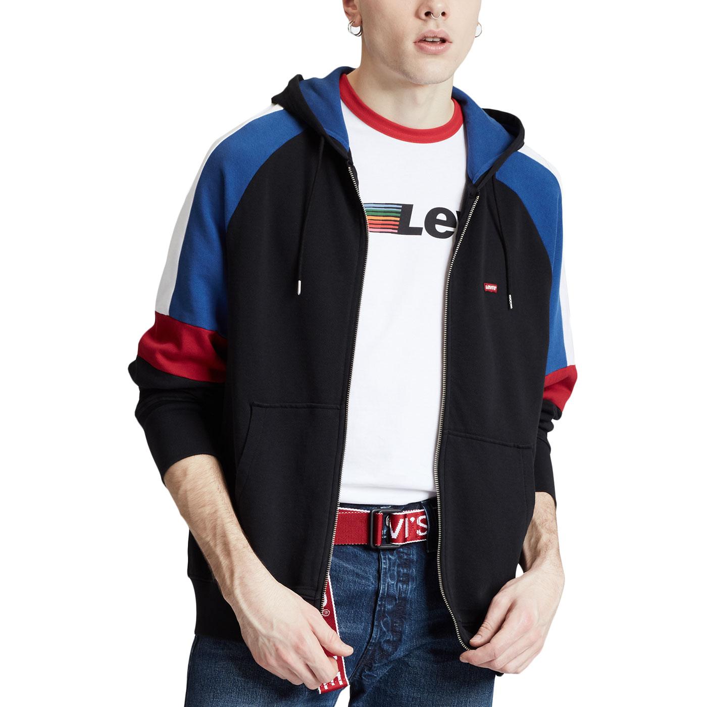 levis colour block hoodie