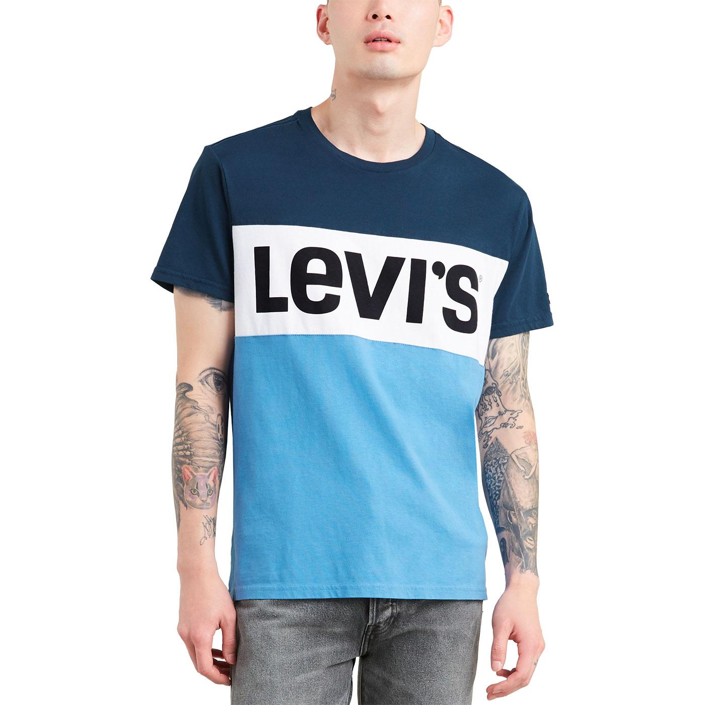 levis color block shirt