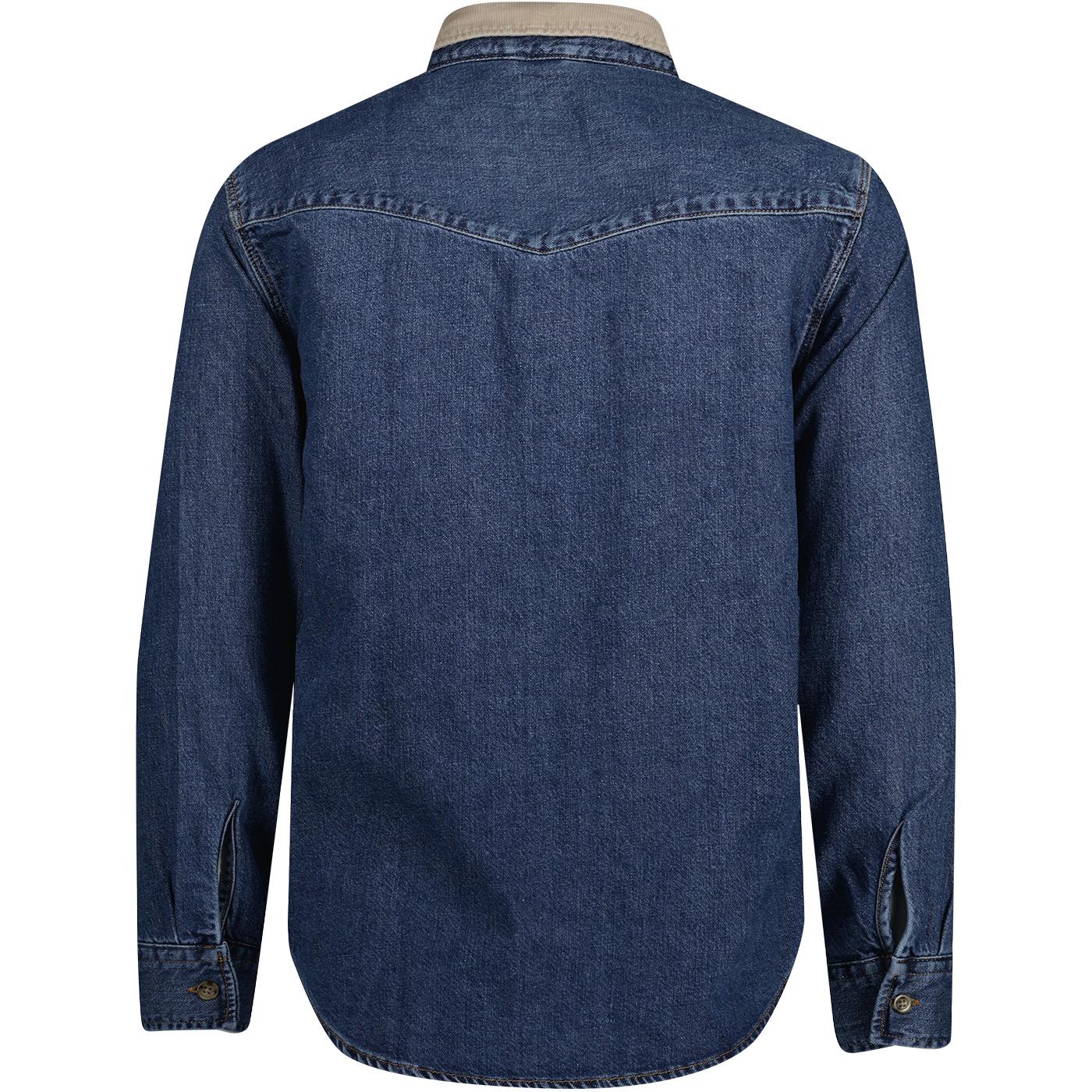 LEVI'S® Relaxed Fit Retro Western Shirt in Blue Stonewash