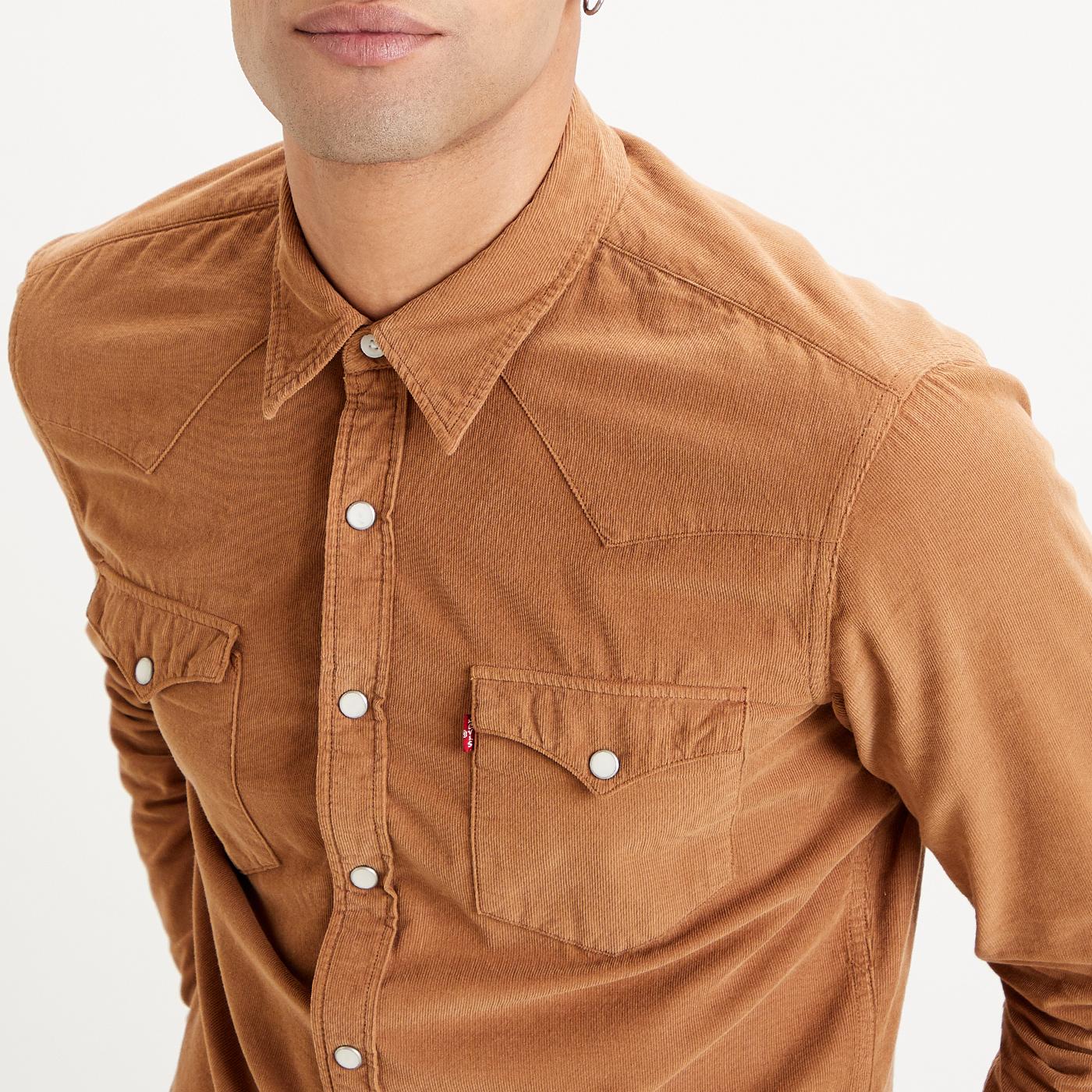 levi's corduroy barstow western shirt