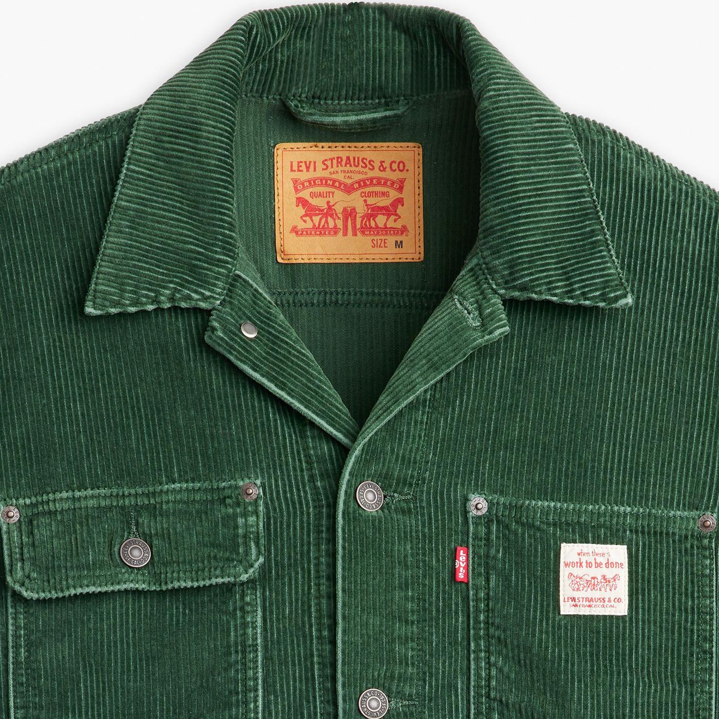 LEVI S Sunrise Retro Corduroy Trucker Jacket in Python Green