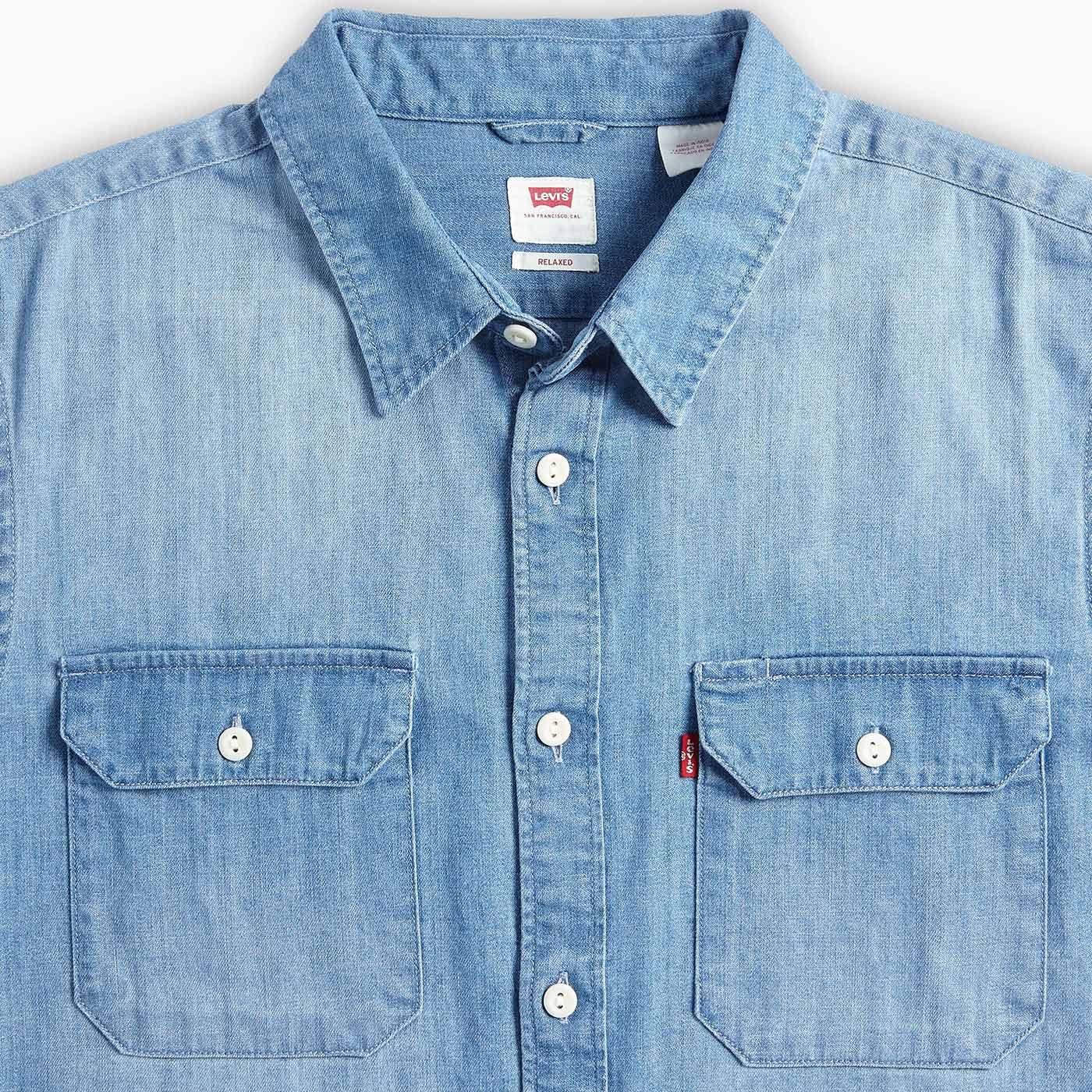 Levi Retro Denim Jackson Worker Overshirt Franklin Light Wash