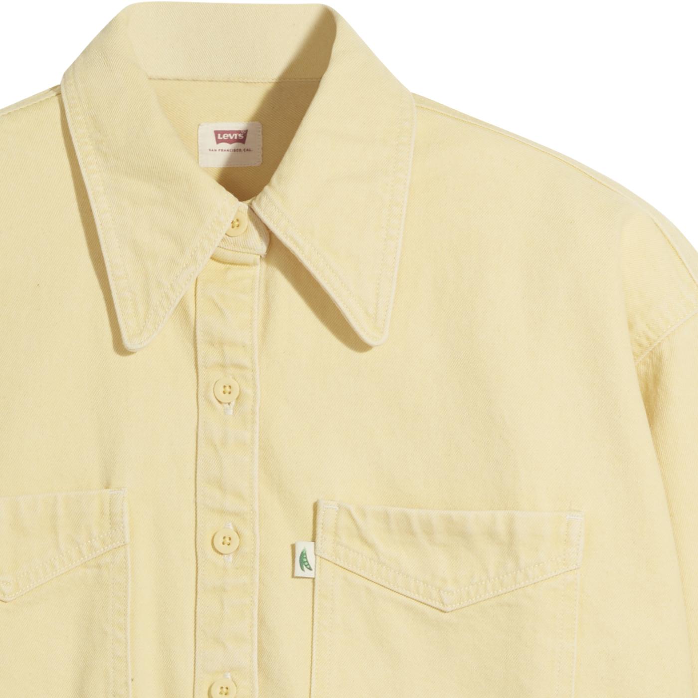 LEVI'S® Fresh® Jadon Big Collar Retro Denim Shirt in Gardenia