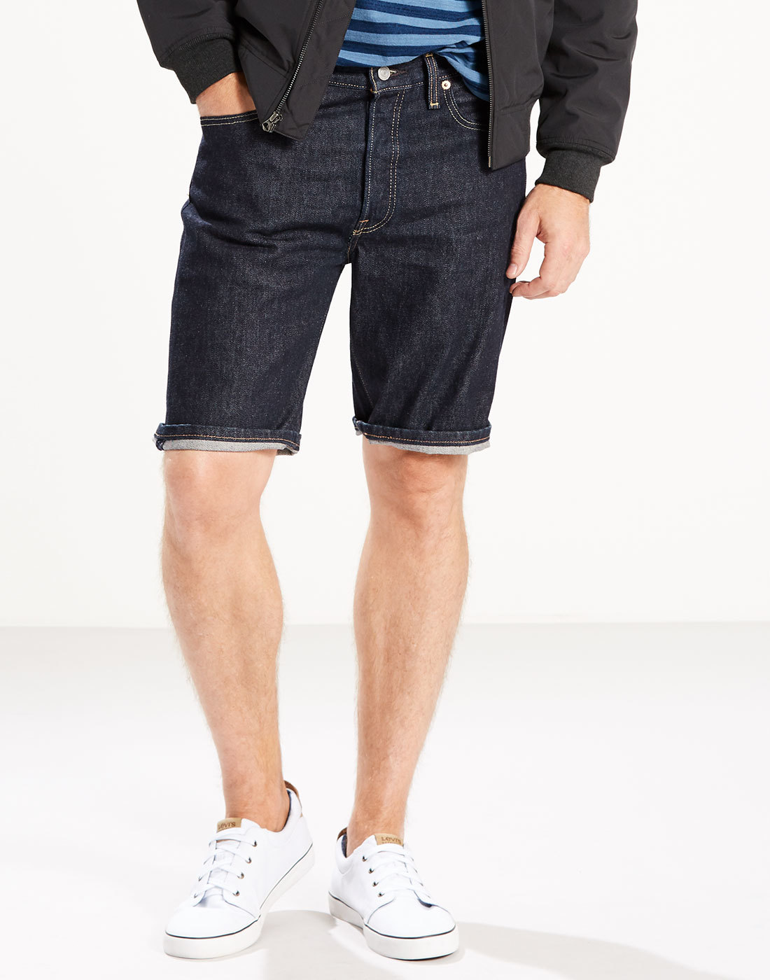 LEVI'S® 501 Regular Straight Hemmed Denim Shorts