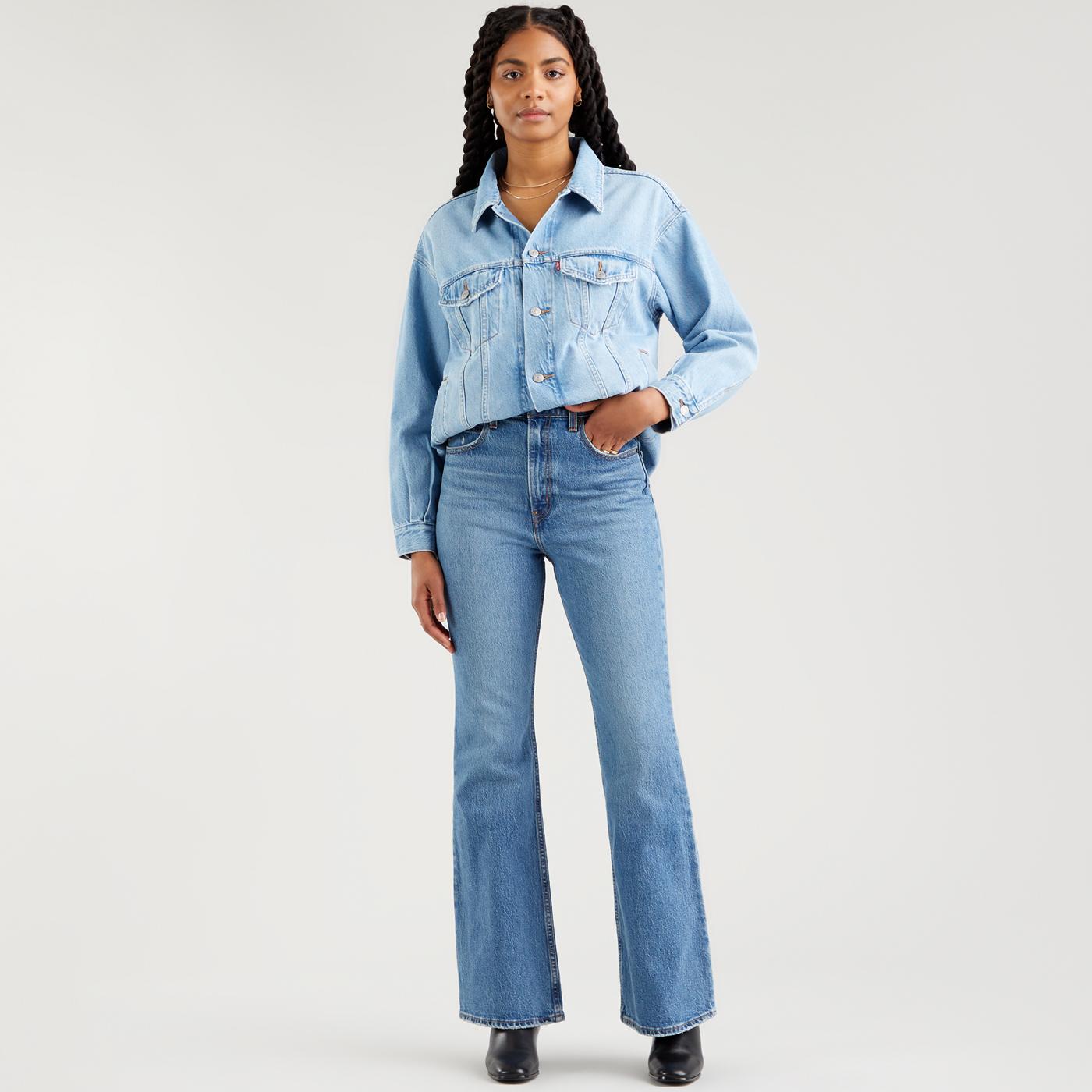 WMNS Jeans Pants Levi's 70s High Flare Sonoma Jeans blue