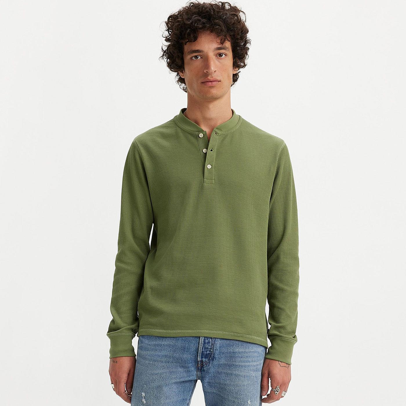 Levi's® Thermal 3 Button Long Sleeve Henley Tee