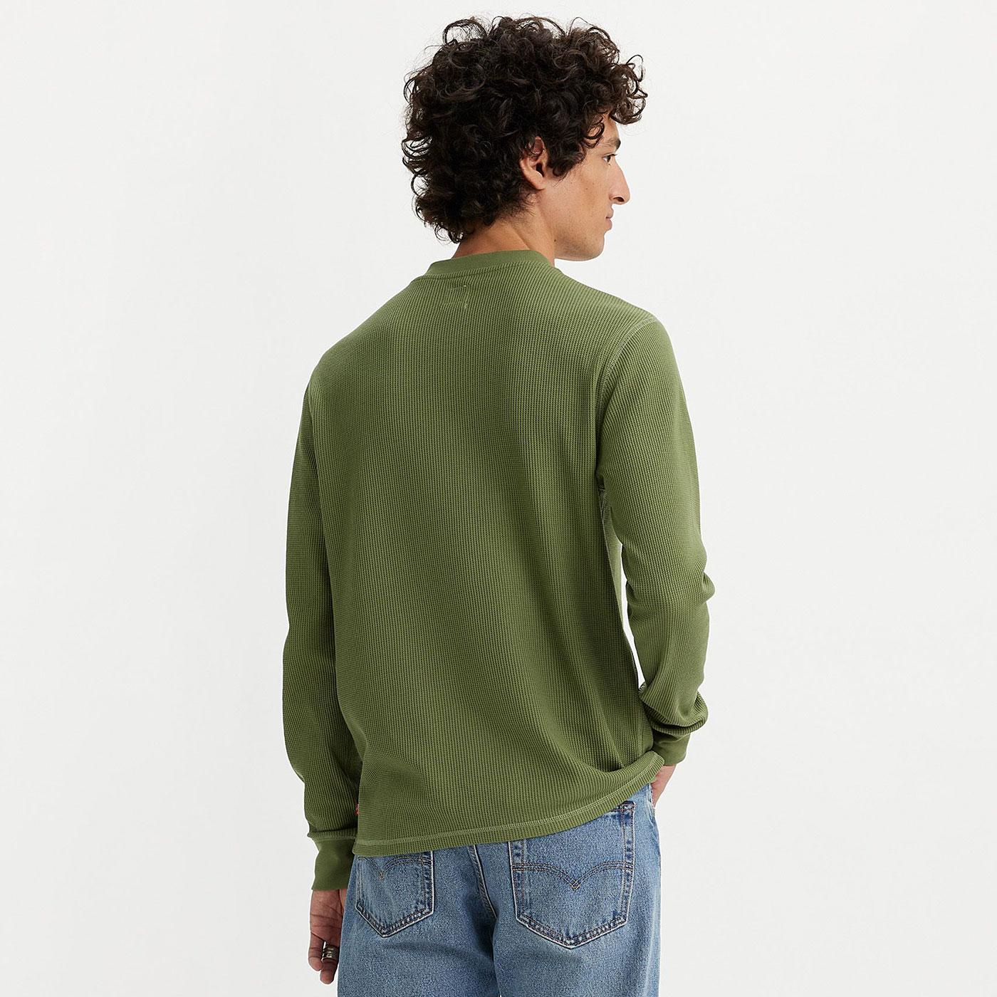 Levi's® Thermal 3 Button Long Sleeve Henley Tee