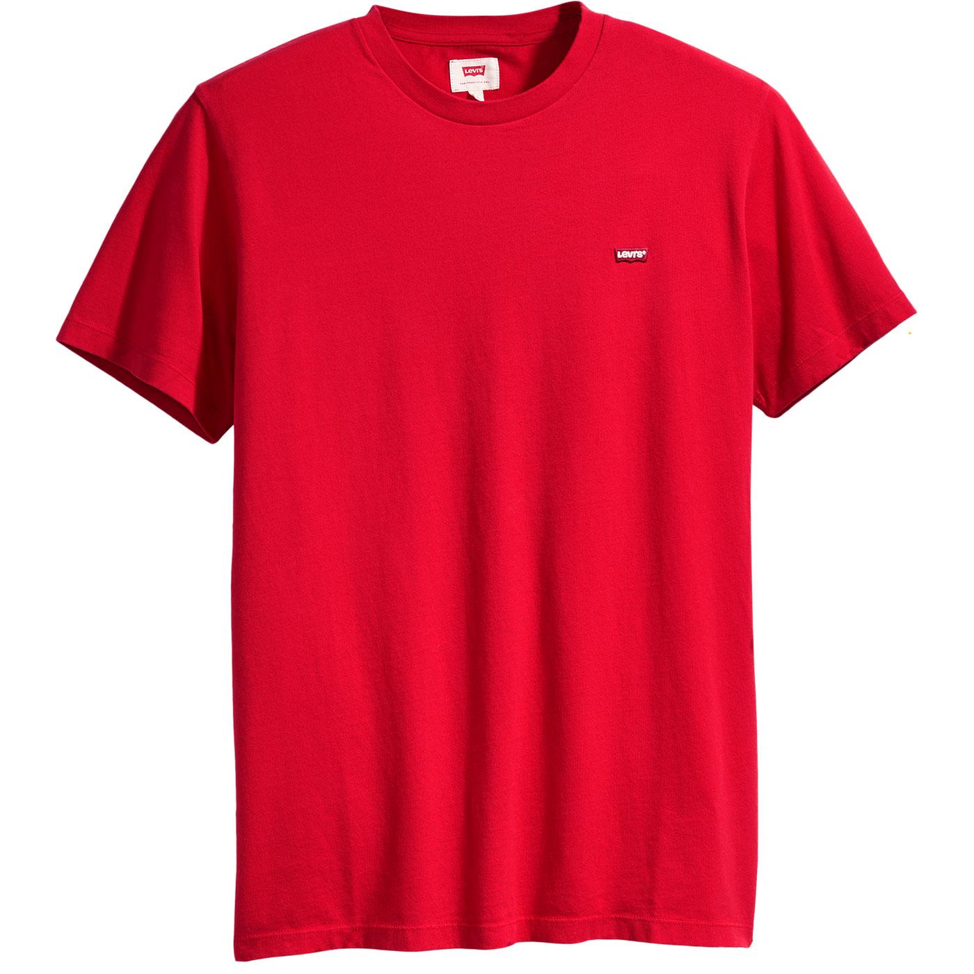 LEVI'S Original HM Small Logo Retro T-shirt in Brilliant Red