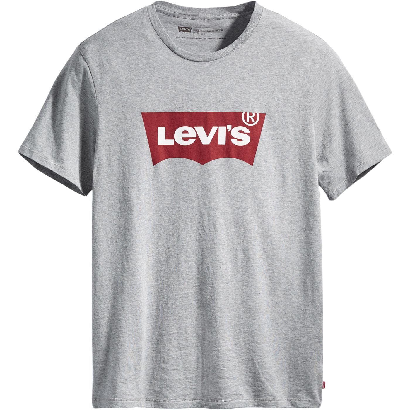 LEVI'S Retro Housemark Batwing T-shirt (Grey Marl)