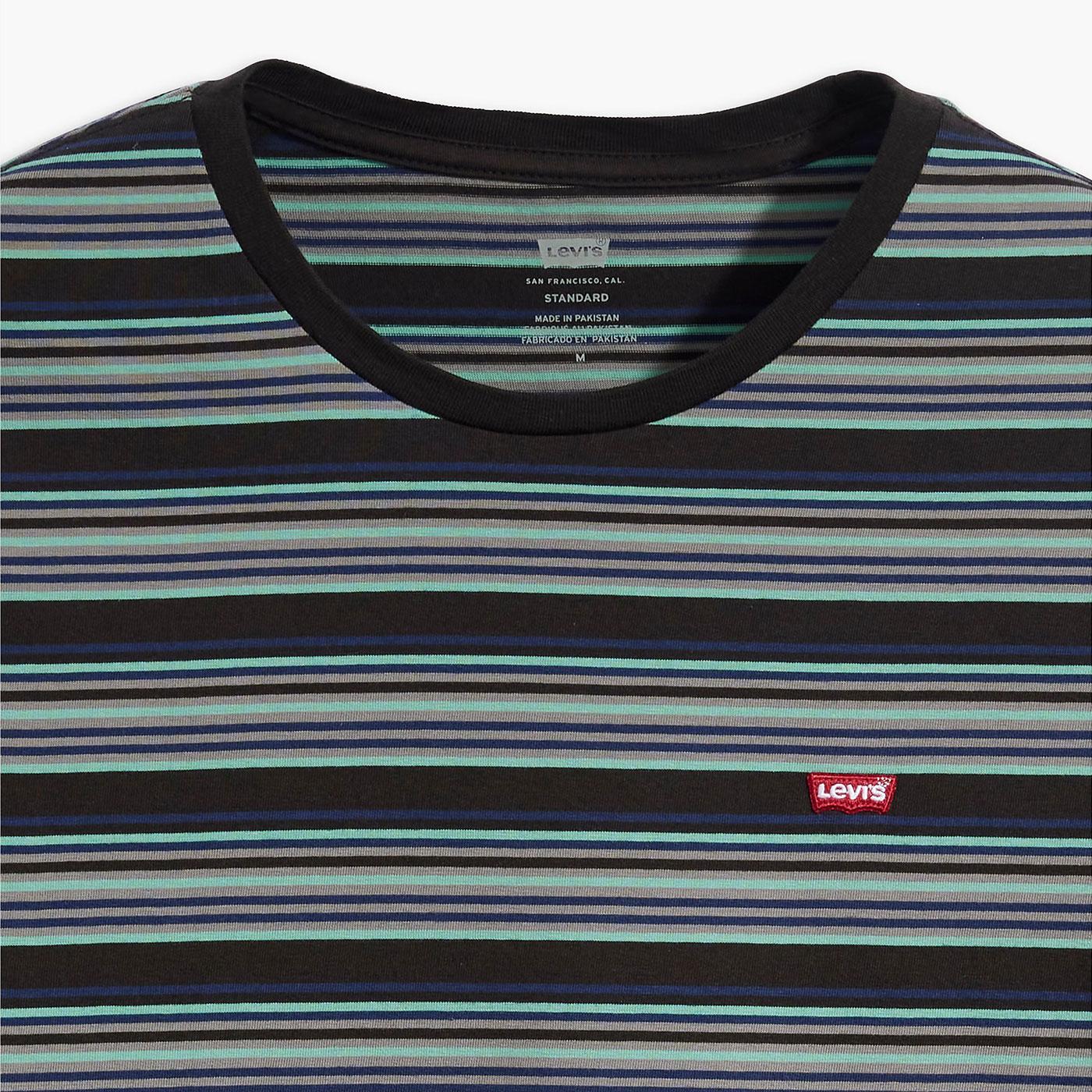 LEVI'S® Original Housemark Retro Stripe Crew T-shirt Meteorite