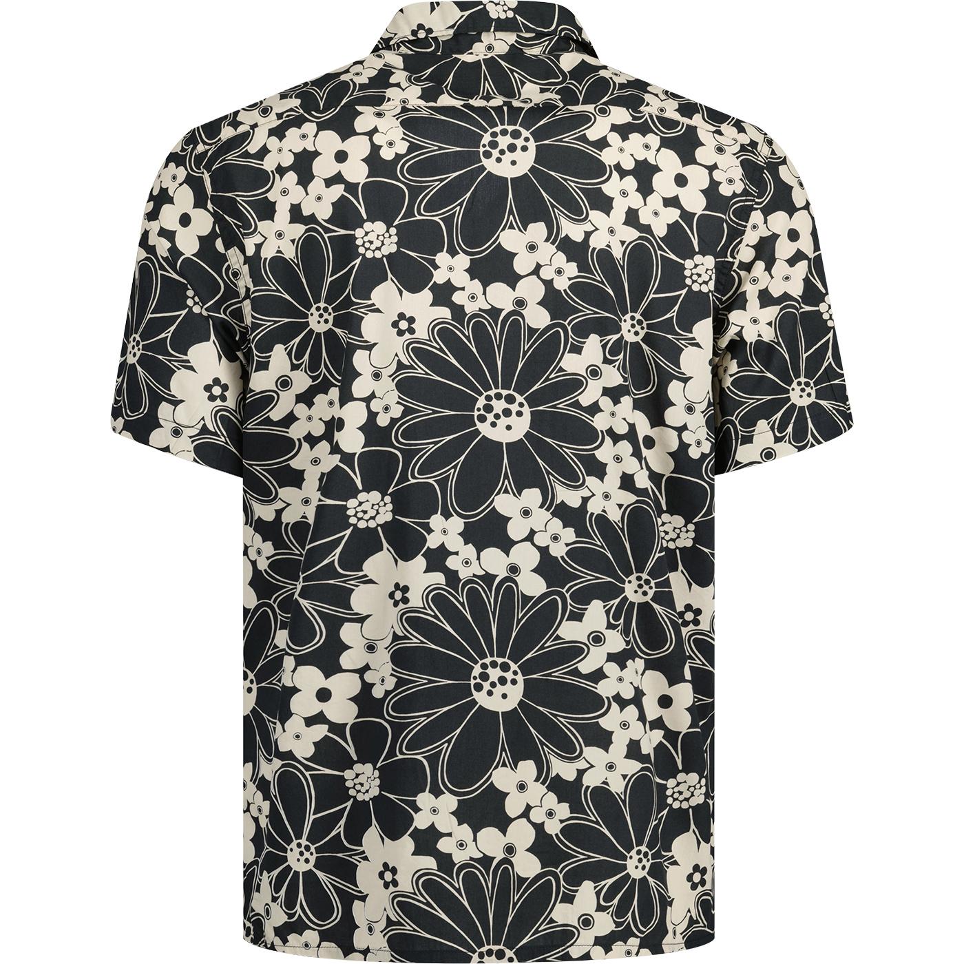 LEVI'S® Classic Camper Retro Floral Cuban Collar Shirt in Black