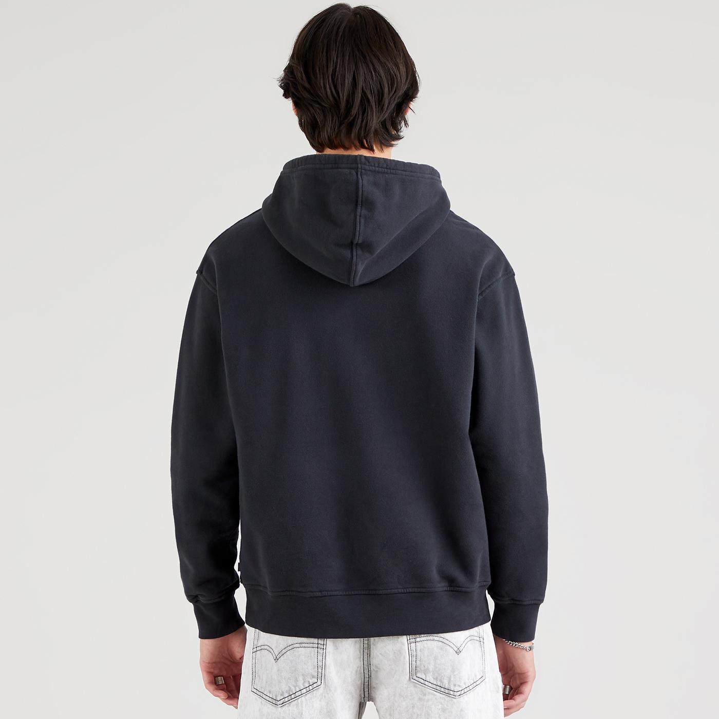 LEVI'S T2 Relaxed Modern Vintage Logo Hoodie in Black