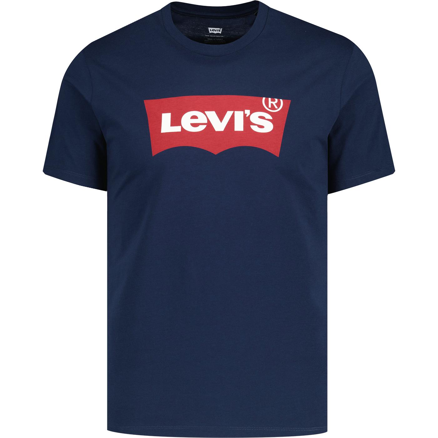 LEVI'S® Retro Mod Indie Batwing Logo T-Shirt Navy