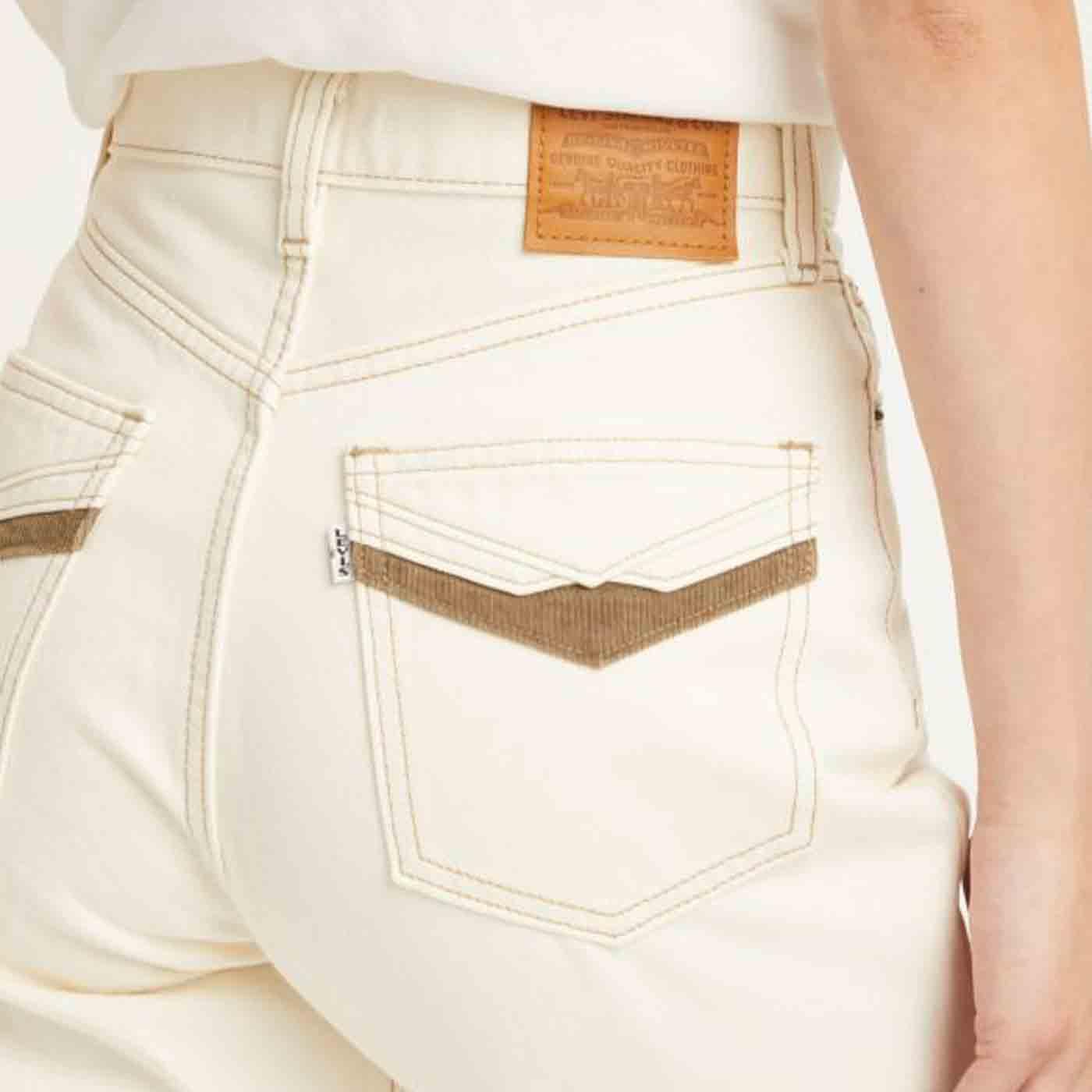 Levi's® Movin On 70s High Flare Jeans in Sunny Cream