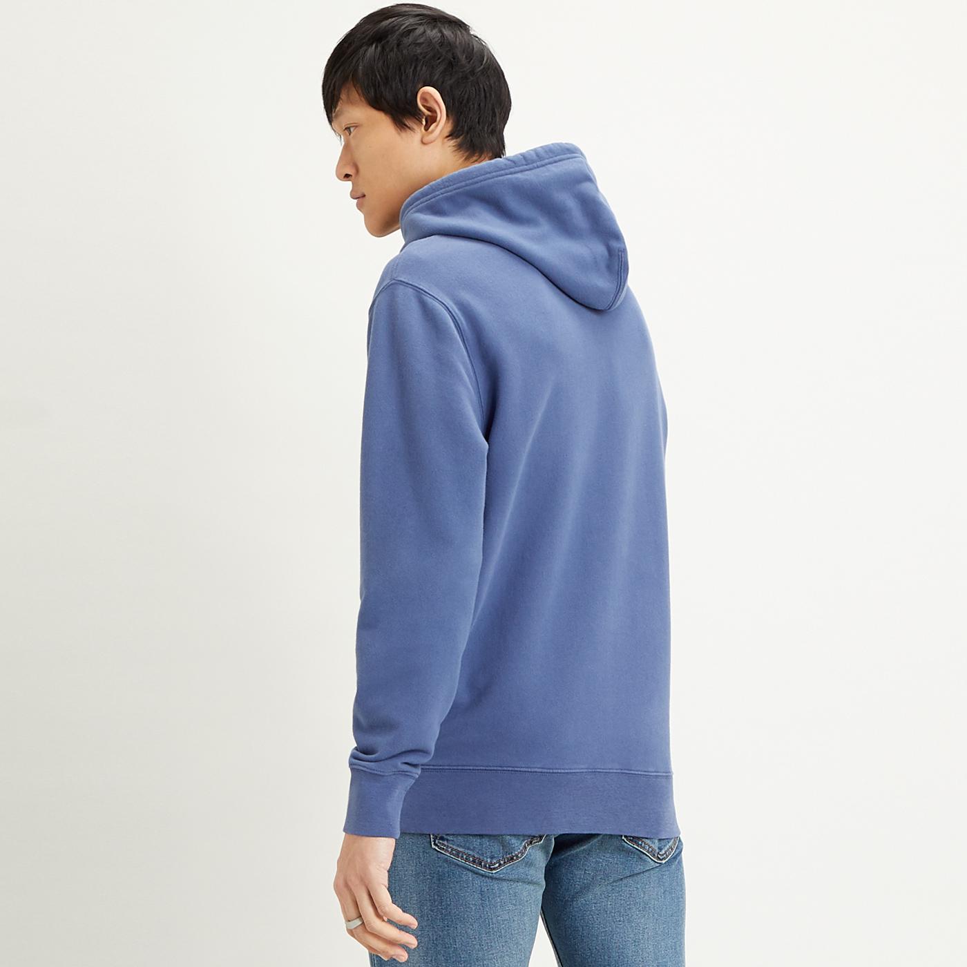LEVI'S Original Men's Retro Hooded Sweatshirt in Blue Indigo