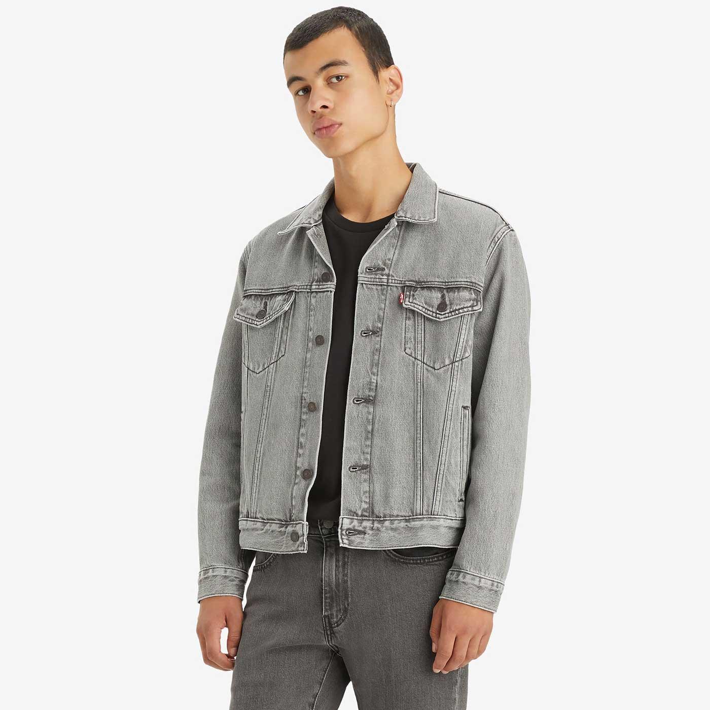 Levi’s® Original Men's Denim Trucker Jacket Goosebumps Grey