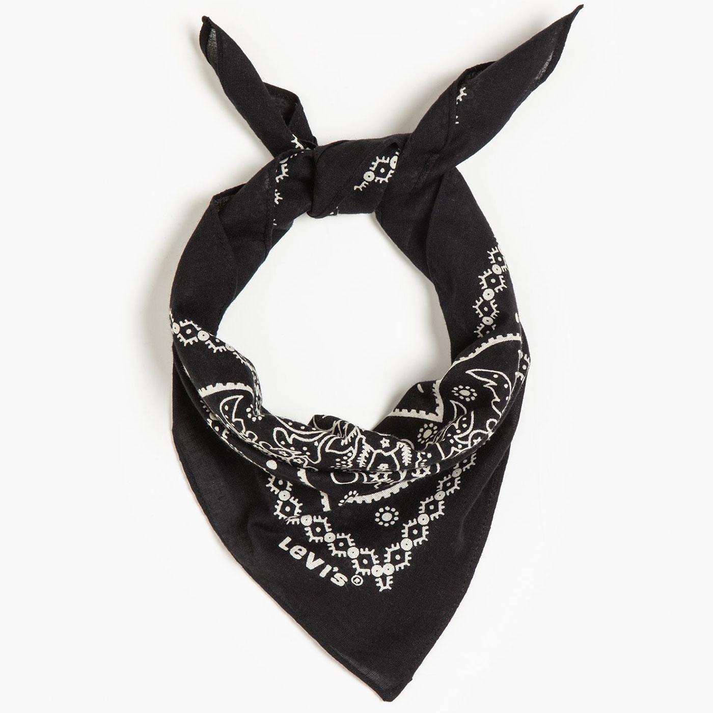 Levi's® Retro 70s Western Paisley Bandana Caviar