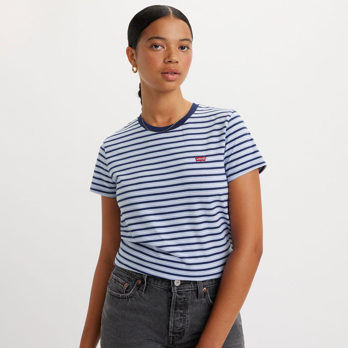 Levi's® Perfect Women's Retro Stripe T-shirt Brunnera Blue