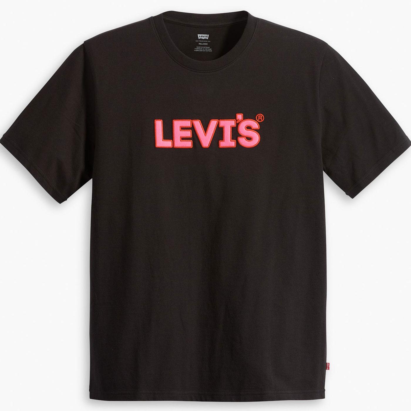 Levi's® Retro Relaxed Fit Logo Crew T-shirt Caviar