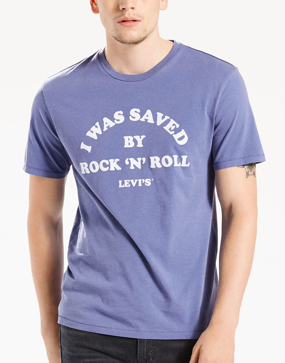 LEVI'S® I Was Saved By Rock 'N Roll Retro Mens Tee