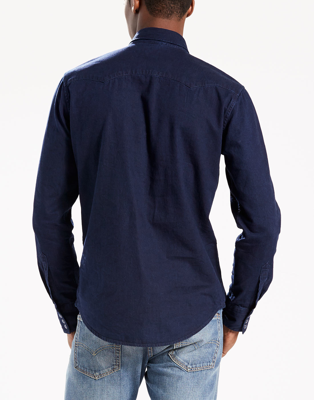 LEVI'S® Men's Retro Mod 70s Sawtooth Denim Western Shirt Indigo