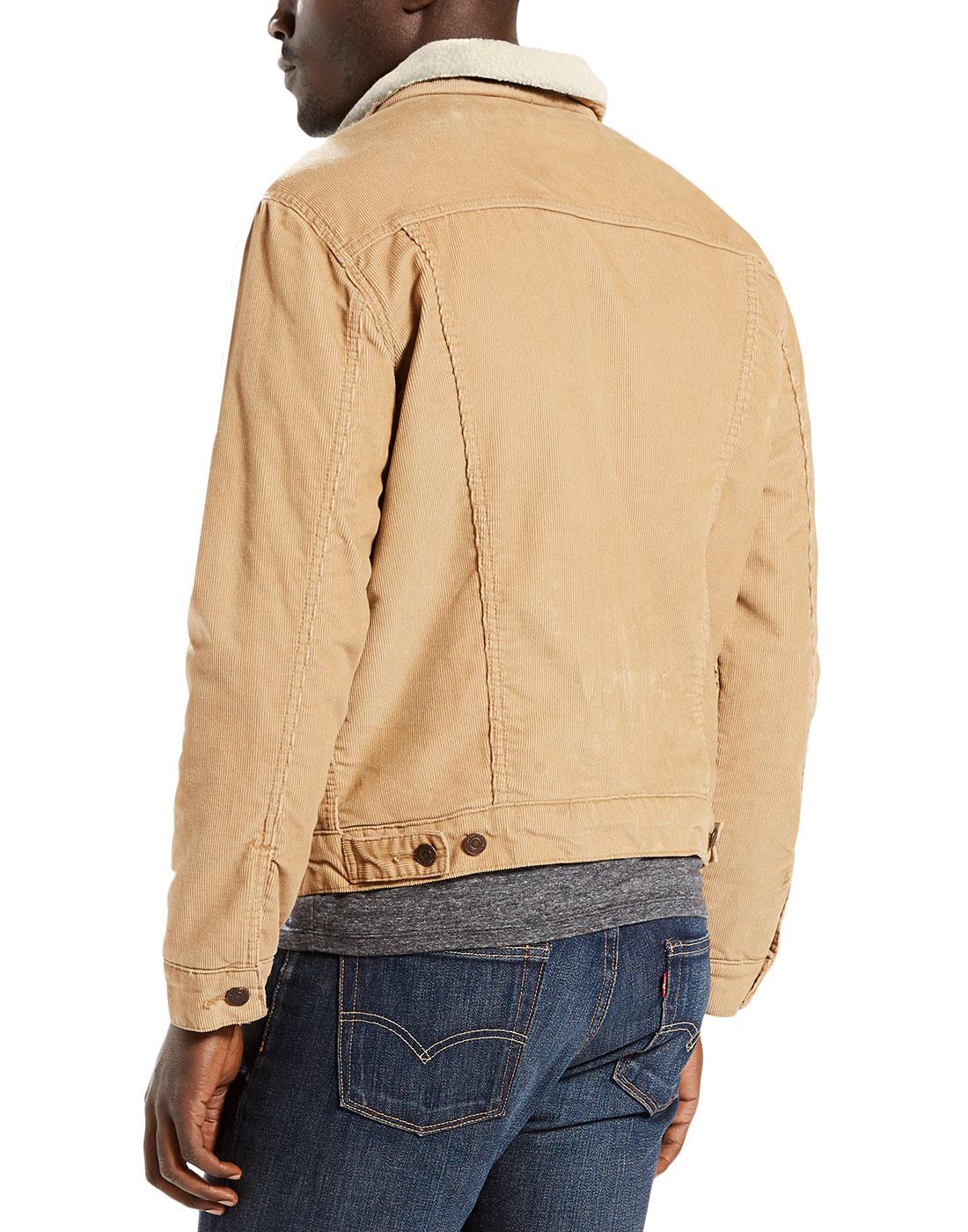 levis trucker beige
