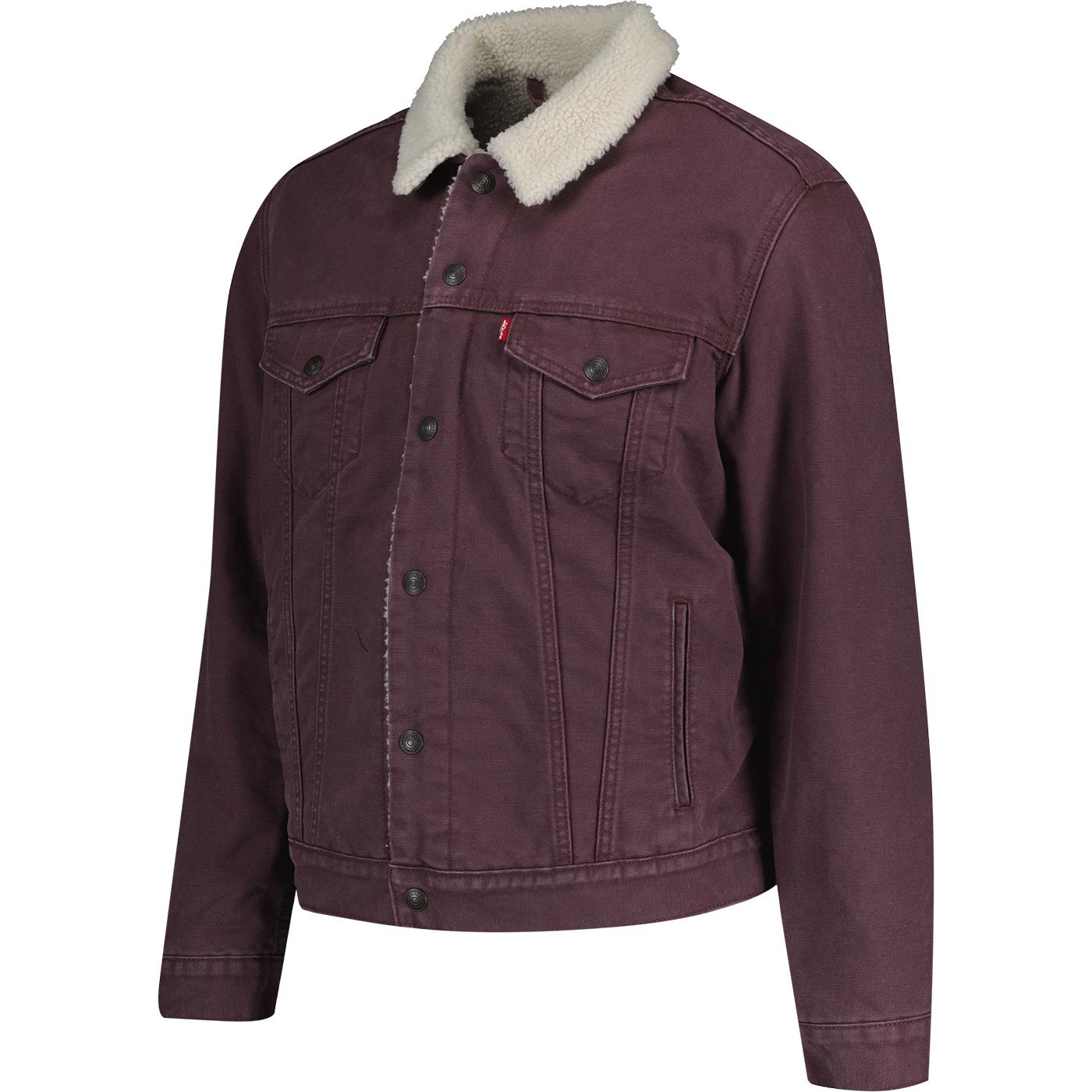 Levi's® Type 3 Retro Sherpa Trucker in Huckleberry