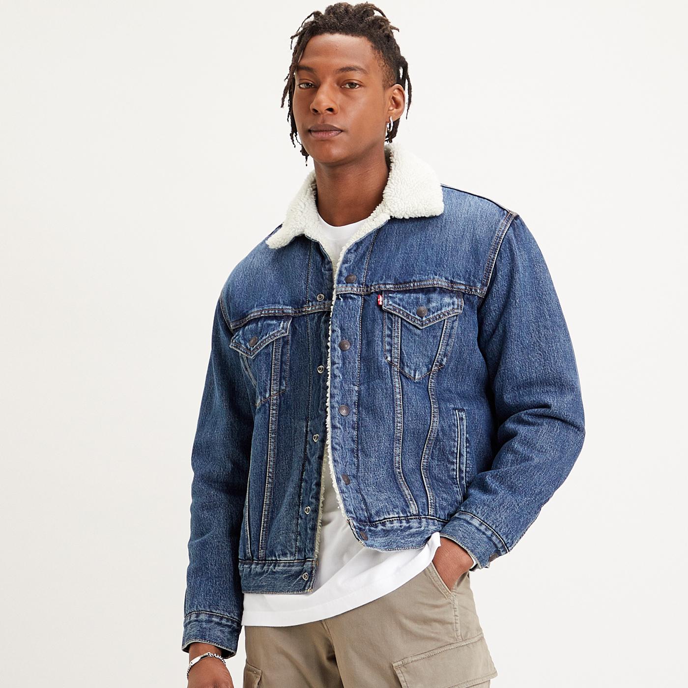 Levi's denim on sale fur jacket